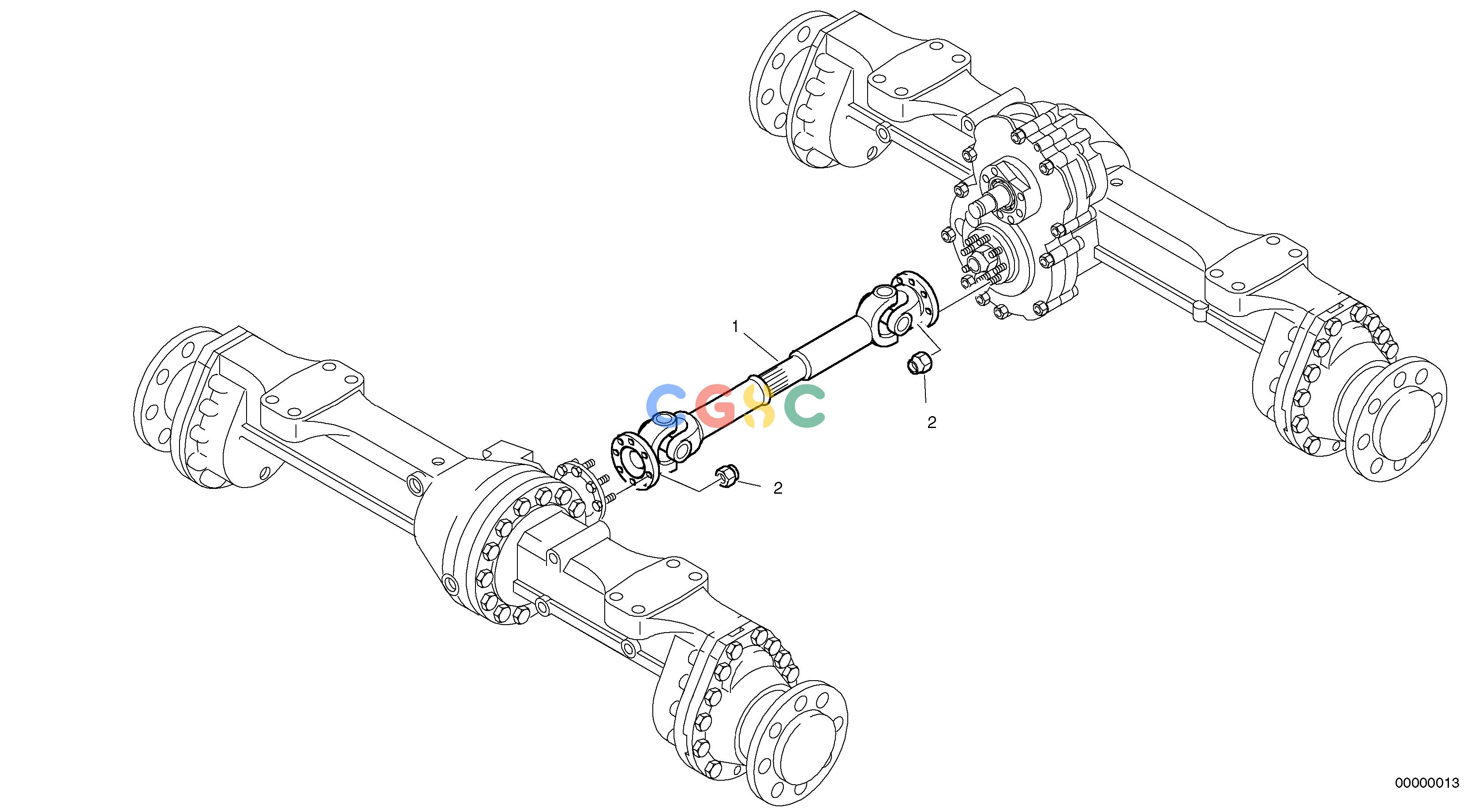 沃尔沃零件查询L32 Cardan shaftTYPE 184 SER NO - 22001840001-NoneNoneNoneNoneAutodata Volvo online