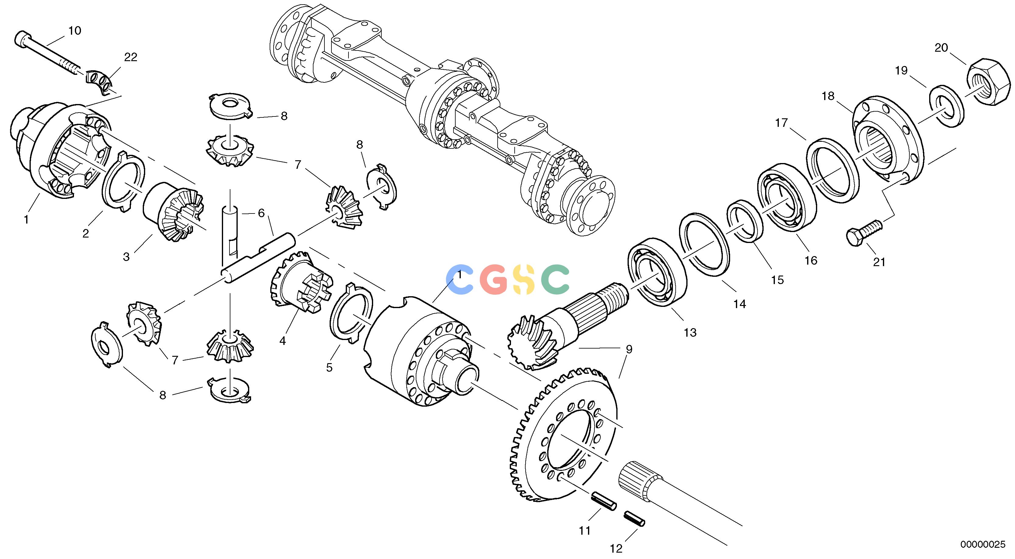 沃尔沃零件查询L32 Differential - front axleTYPE 184 SER NO - 22001840001-NoneNoneNoneNoneAutodata Volvo online