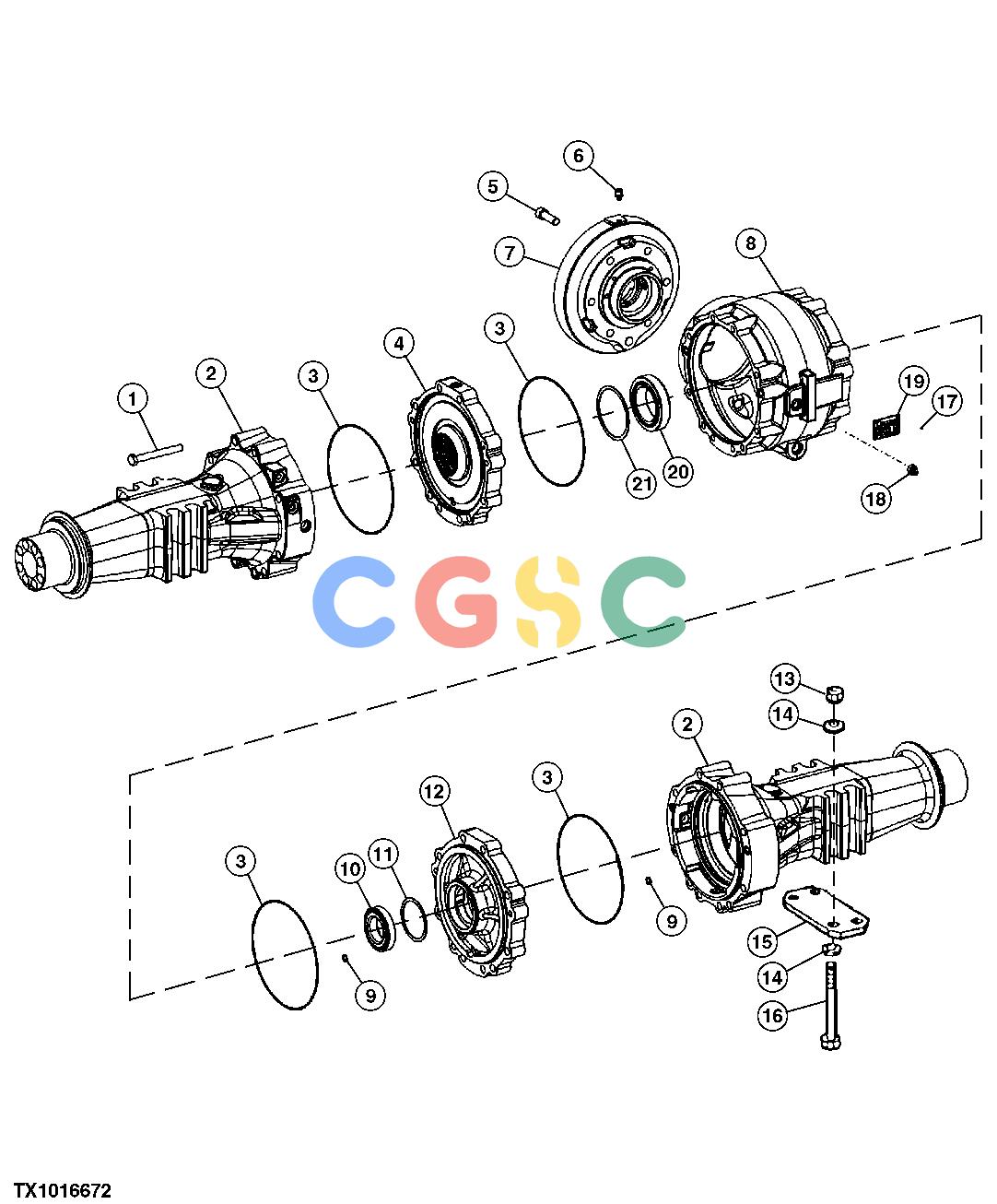 约翰迪尔零件查询410K TC - BACKHOE, LOADER Differential and Rear Axle HousingsEPC John Deere online