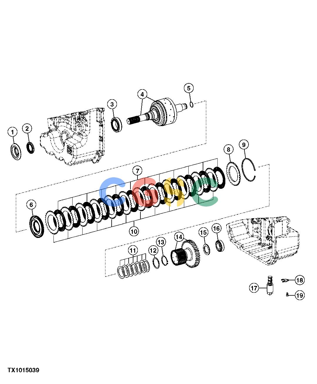 约翰迪尔零件查询410K TC - BACKHOE, LOADER Mechanical Front Wheel Drive Clutch AssemblyEPC John Deere online