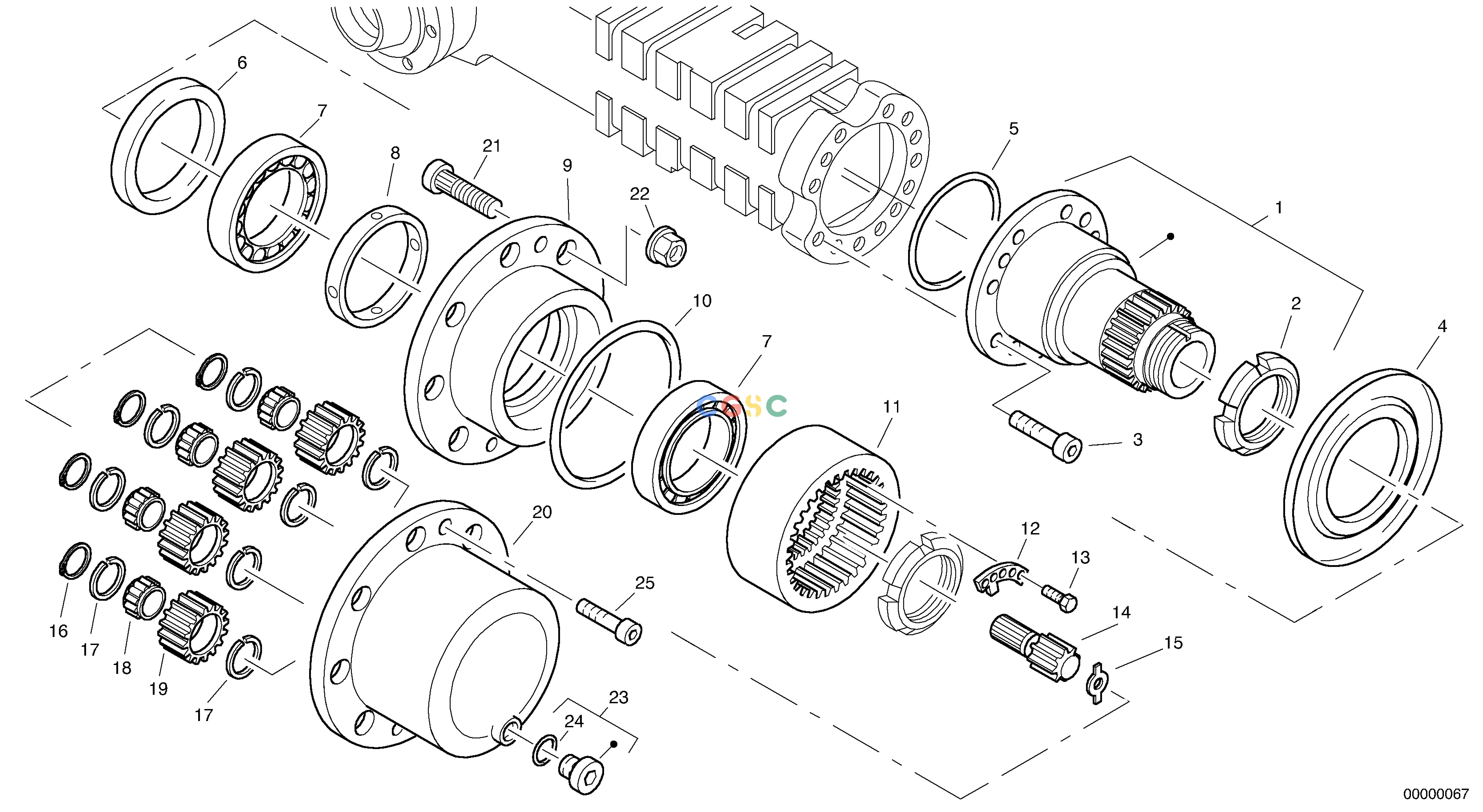 沃尔沃零件查询L40 Final drive - Portal-rear axleTYPE 191, 192 SER NO - 10001920001-NoneNoneNoneNoneAutodata Volvo online