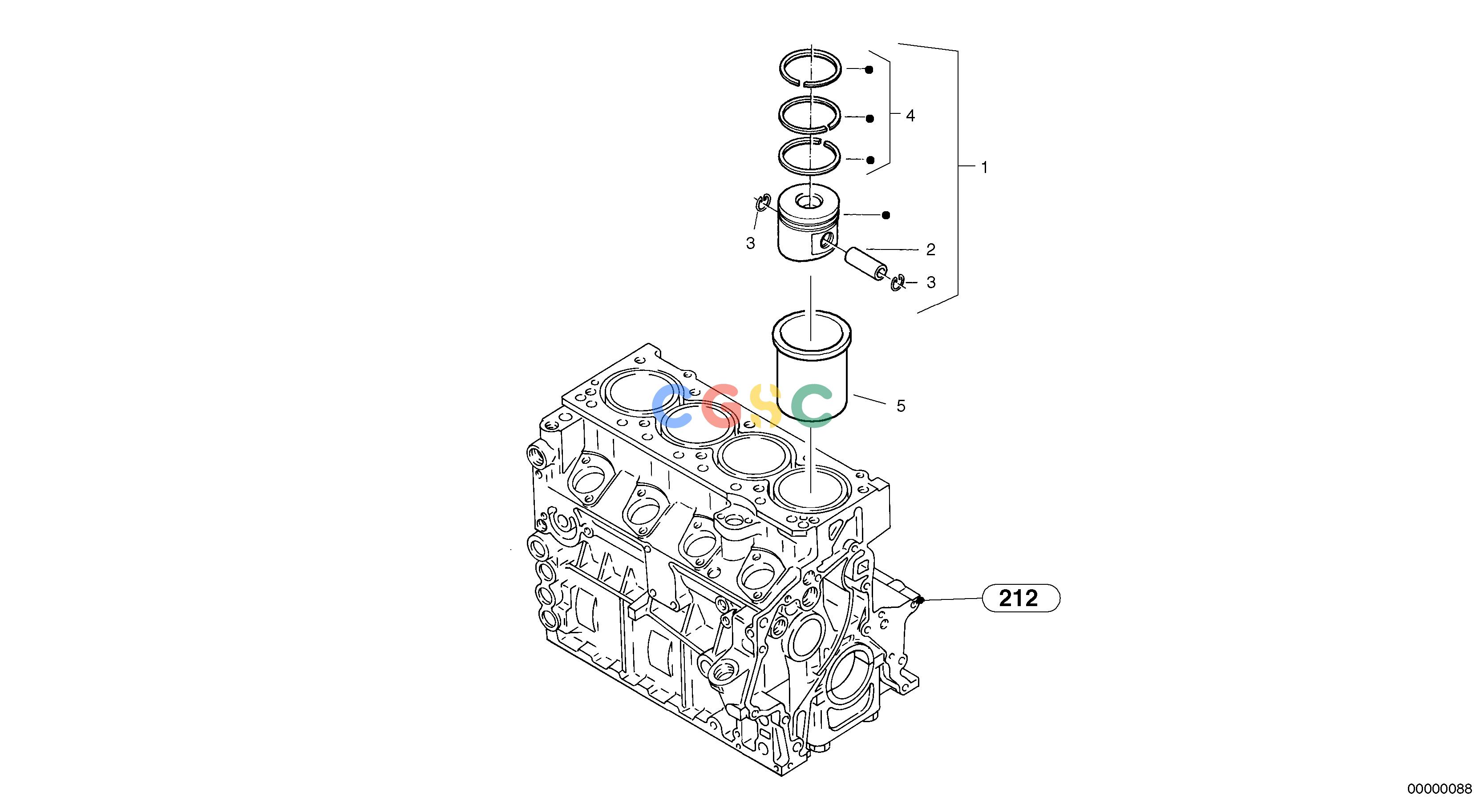 沃尔沃零件查询L35 Cylinder bush and pistonTYPE 186, 188, 189 SER NO - 22001860001-1880001NoneNoneNoneAutodata Volvo online