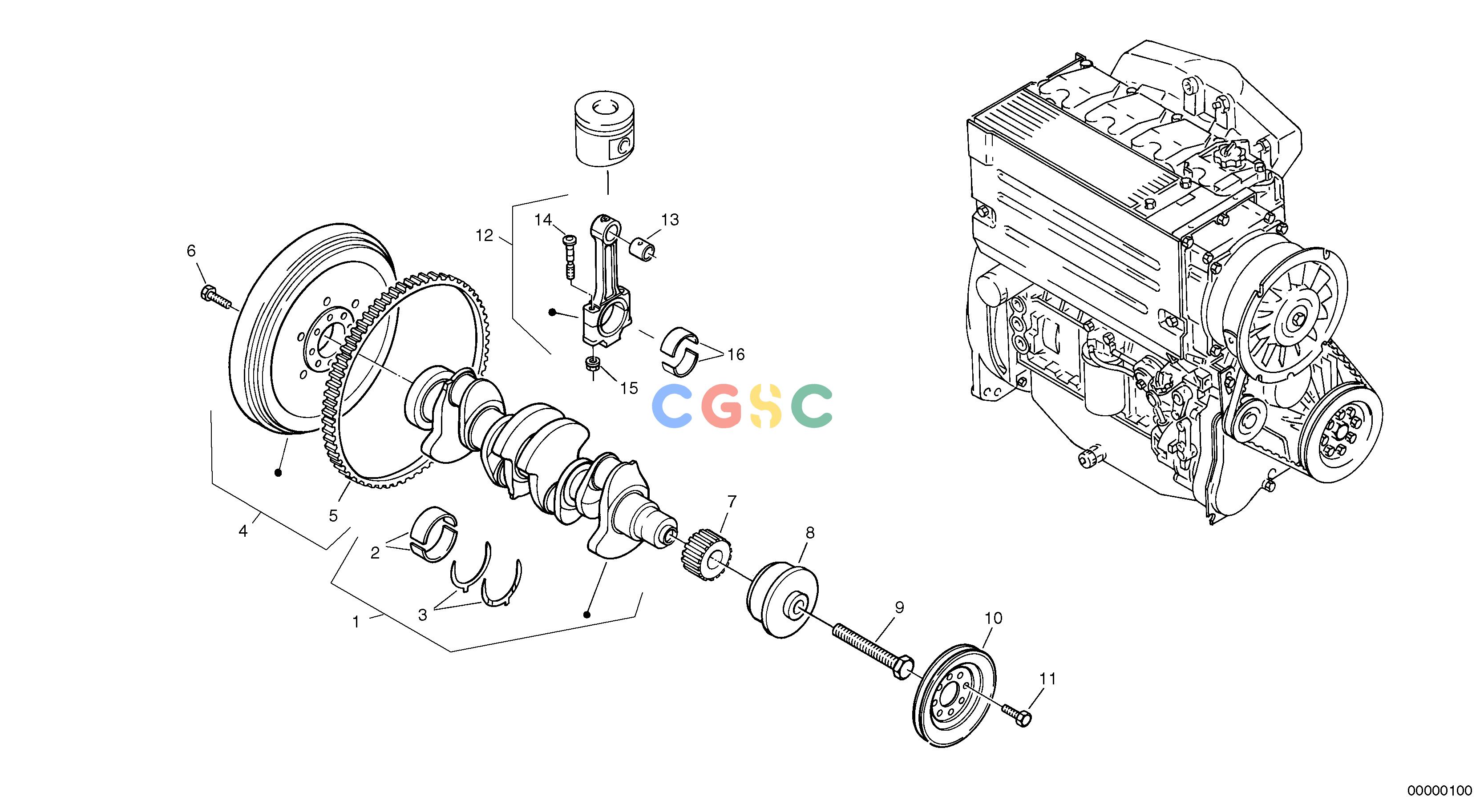 沃尔沃零件查询L32B CrankshaftTYPE 184 NoneNoneNoneAutodata Volvo online