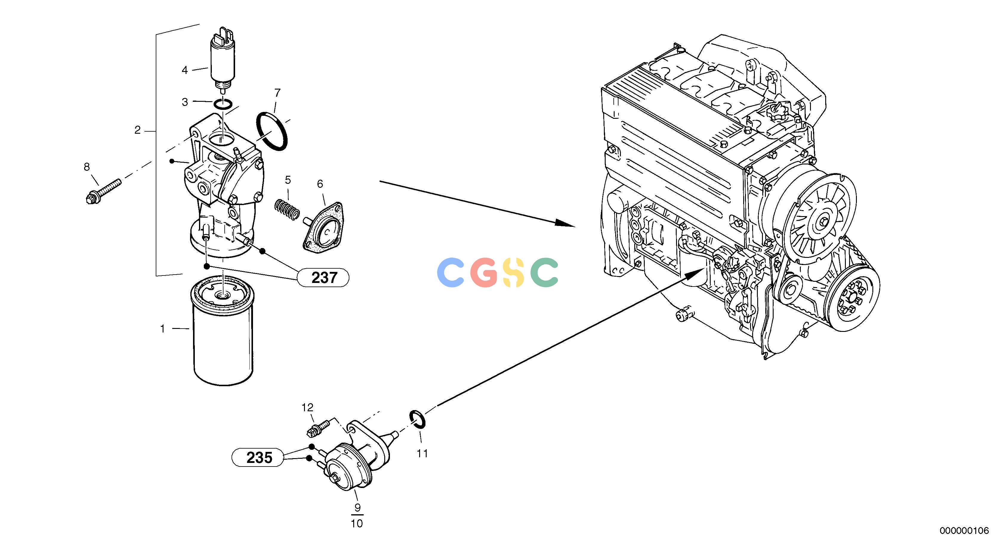 沃尔沃零件查询L35 Fuel filter - Feed pumpTYPE 186, 188, 189 SER NO - 22001860001-1880001NoneNoneNoneAutodata Volvo online