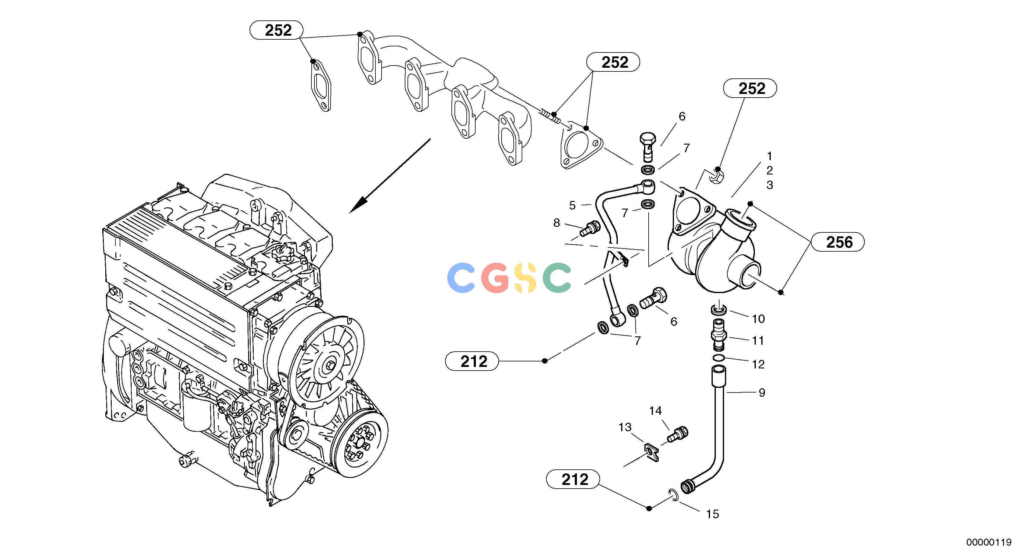 沃尔沃零件查询L35 Exhaust turbo - super chargerTYPE 186, 188, 189 SER NO - 22001860001-1880001NoneNoneNoneAutodata Volvo online