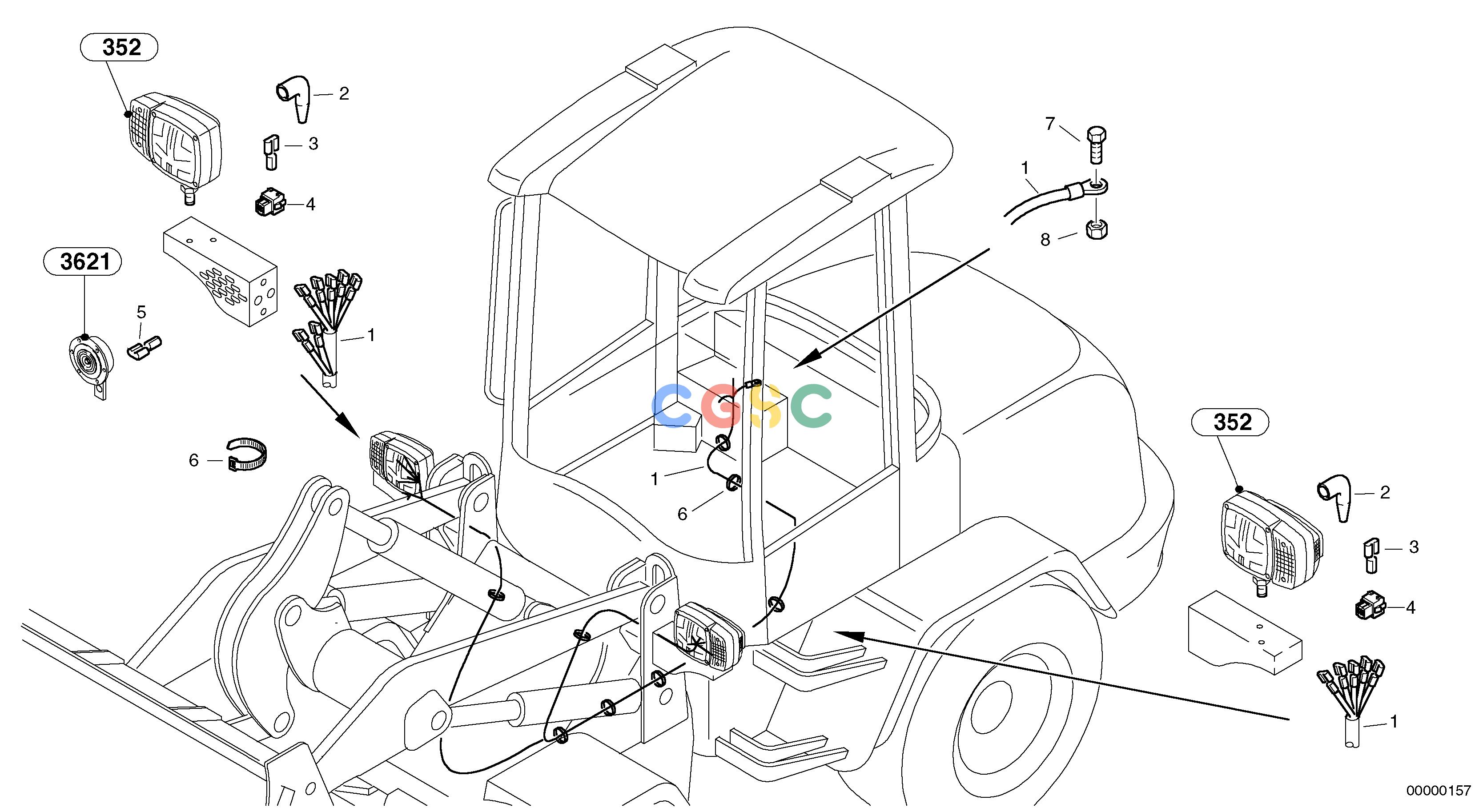 沃尔沃零件查询L32 Cable tree, frontTYPE 184 SER NO - 22001840001-NoneNoneNoneNoneAutodata Volvo online