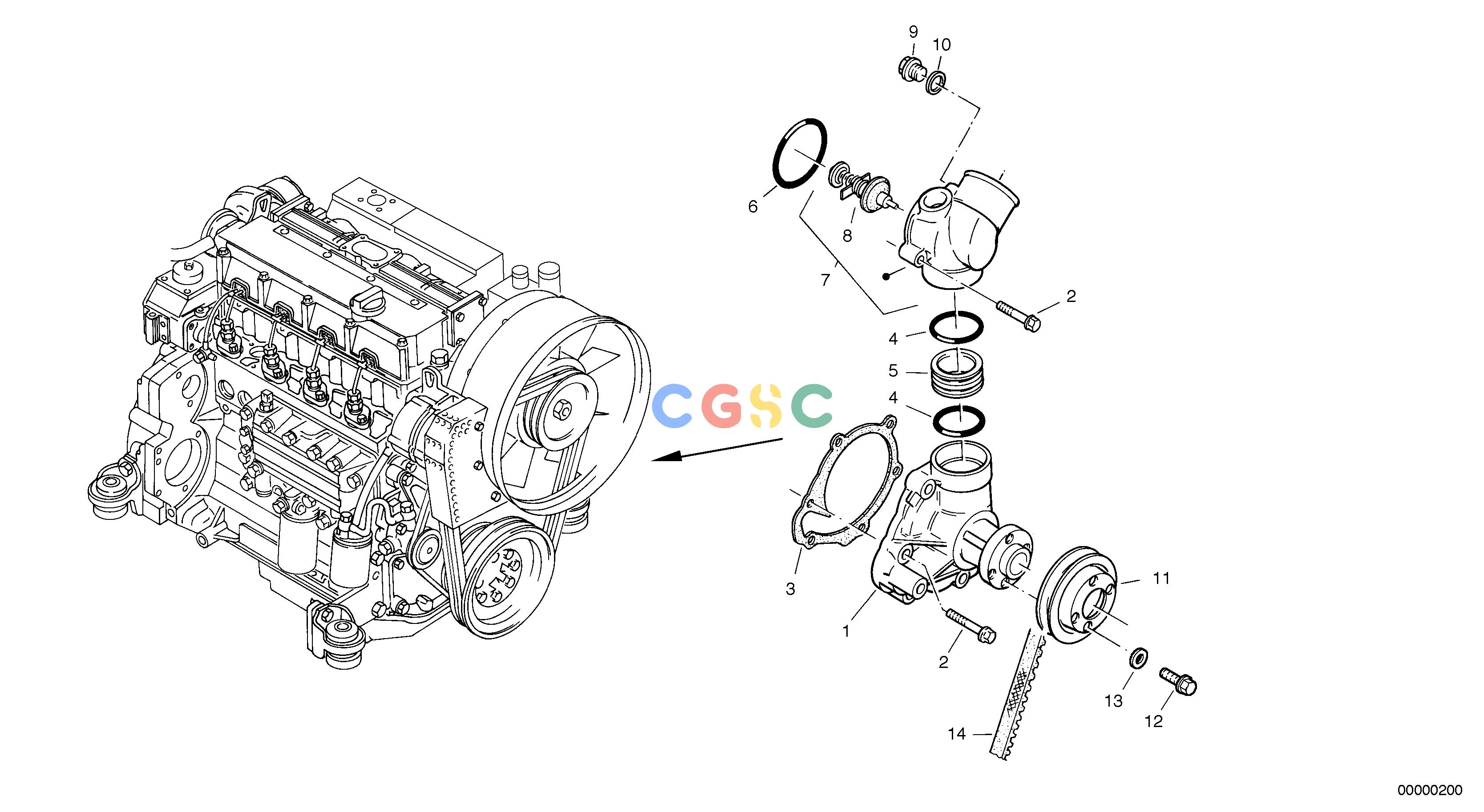 沃尔沃零件查询L40 Water pump, ThermostatTYPE 191, 192 SER NO - 10001910001-1920001NoneNoneNoneAutodata Volvo online
