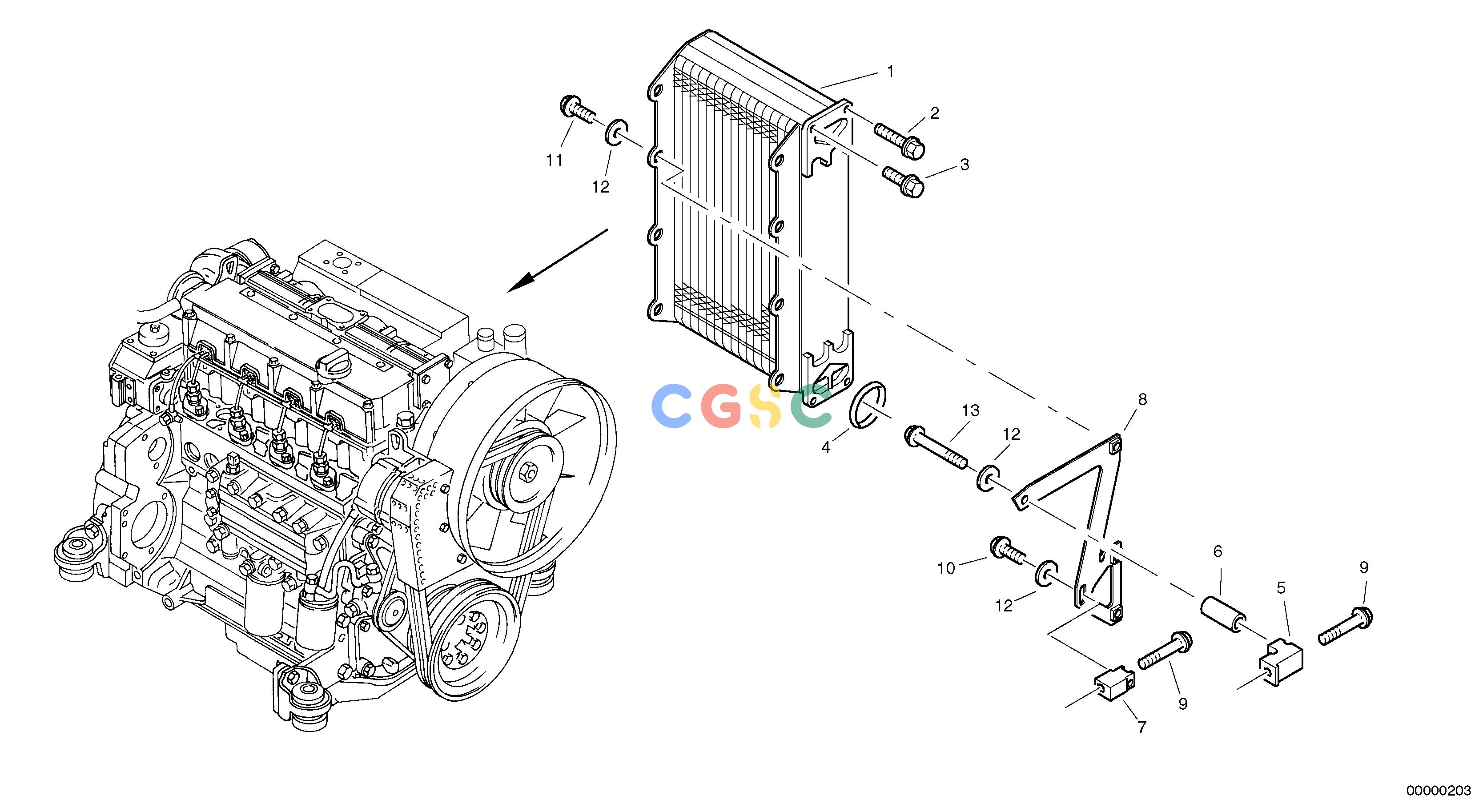 沃尔沃零件查询L40 Cooler with attaching partsTYPE 191, 192 SER NO - 10001910001-1920001NoneNoneNoneAutodata Volvo online