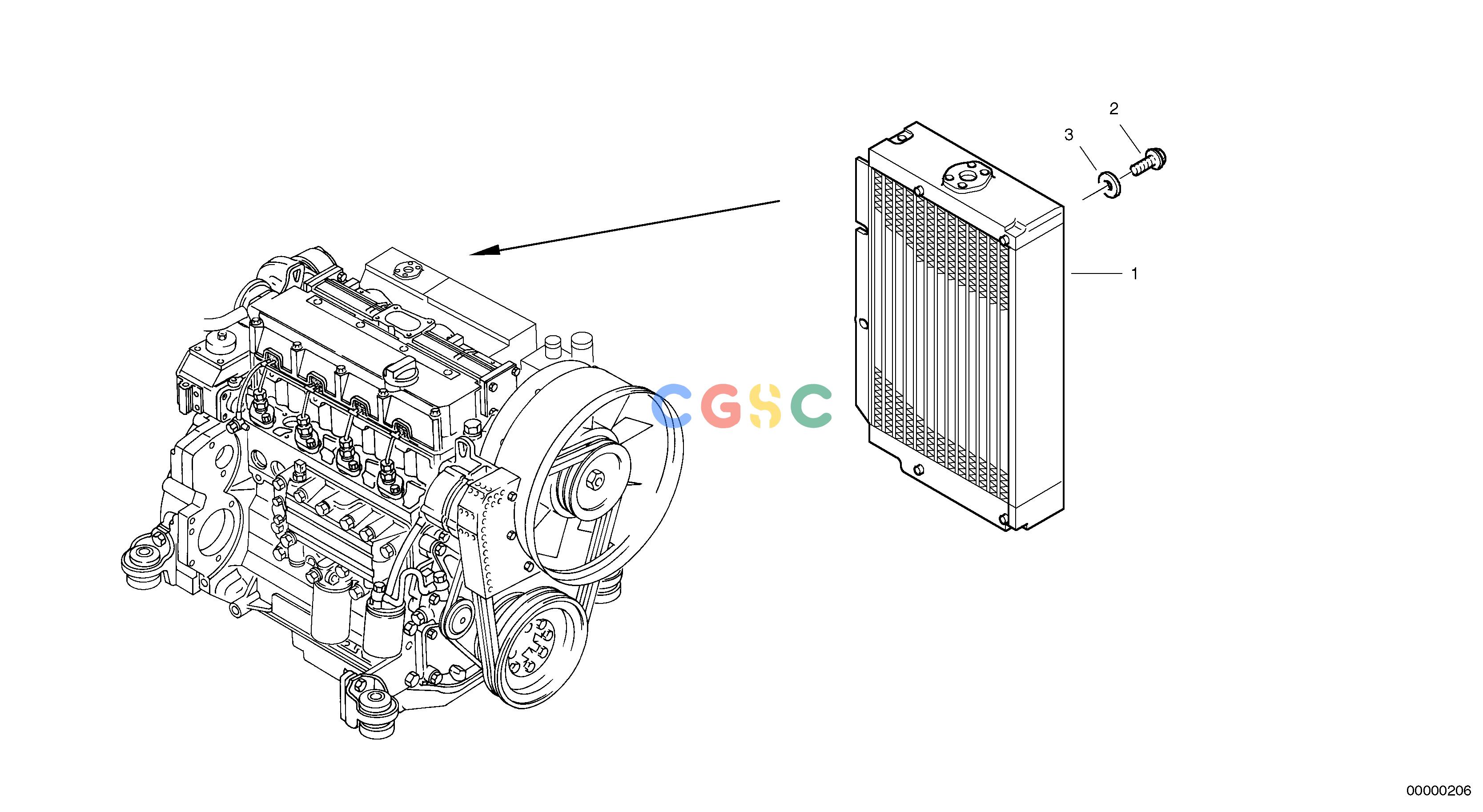 沃尔沃零件查询L40 Radiateur - InstallationTYPE 191, 192 SER NO - 10001910001-1920001NoneNoneNoneAutodata Volvo online