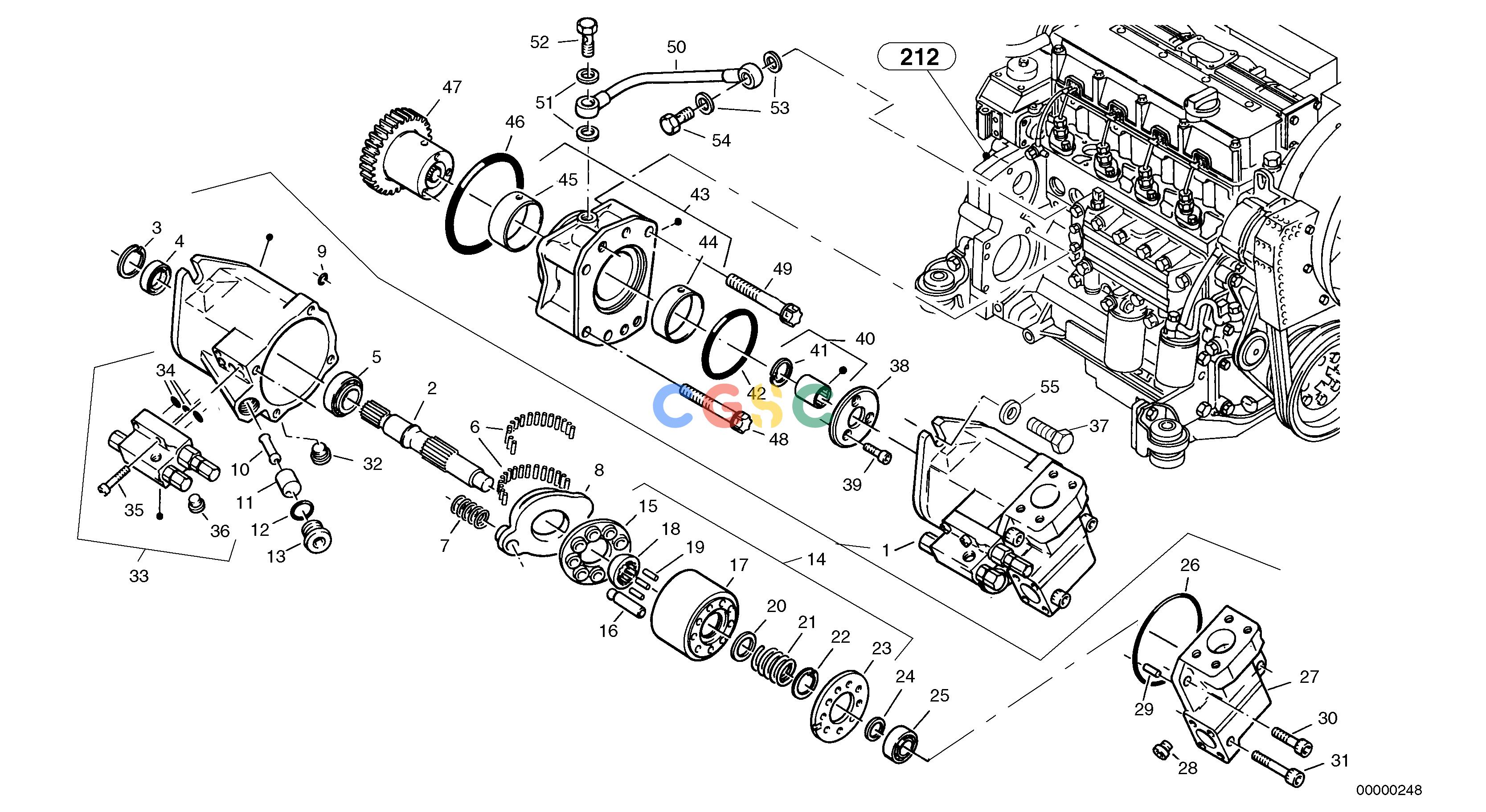 沃尔沃零件查询L40 Pump - working hydraulicTYPE 191, 192 SER NO - 10001910001-1920001NoneNoneNoneAutodata Volvo online
