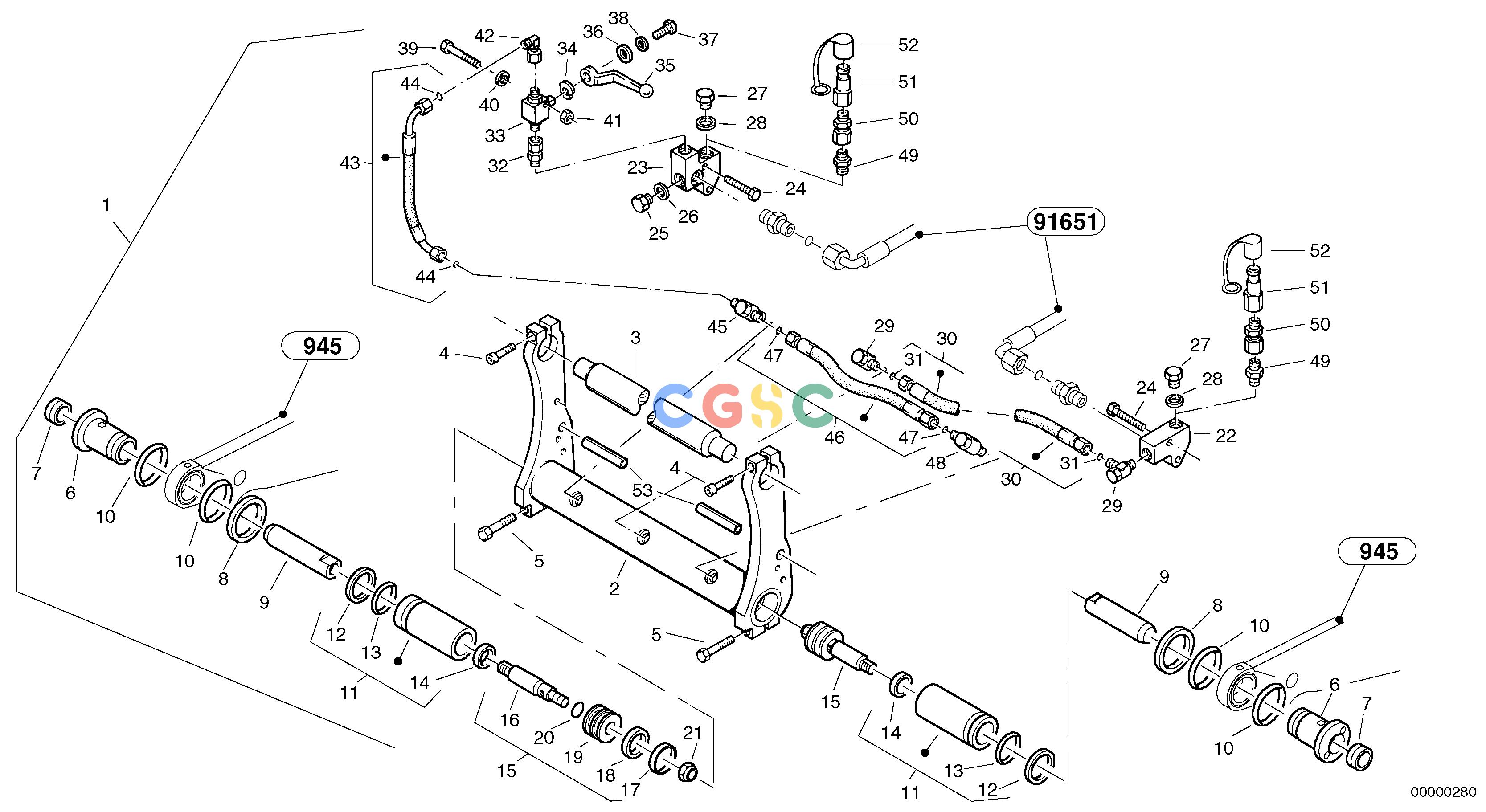 沃尔沃零件查询L40 Attachment mounting plate - Quick change, hydraulic - TpzTYPE 191, 192 SER NO - 10001910001-1920001NoneNoneNoneAutodata Volvo online