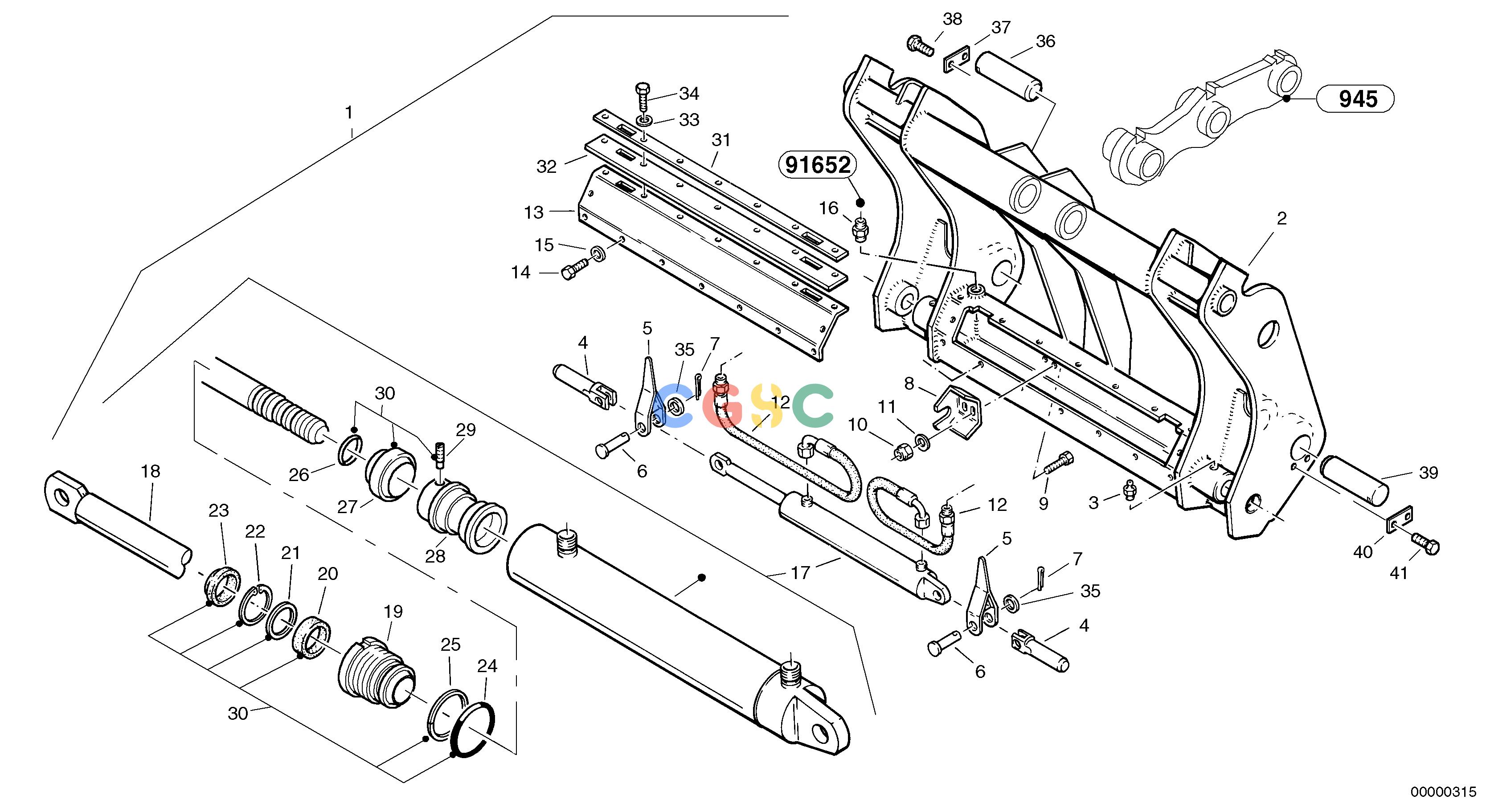沃尔沃零件查询L40 Attachment mounting plate - Quick change, hydraulic - TpvTYPE 191, 192 SER NO - 10001910001-1920001NoneNoneNoneAutodata Volvo online