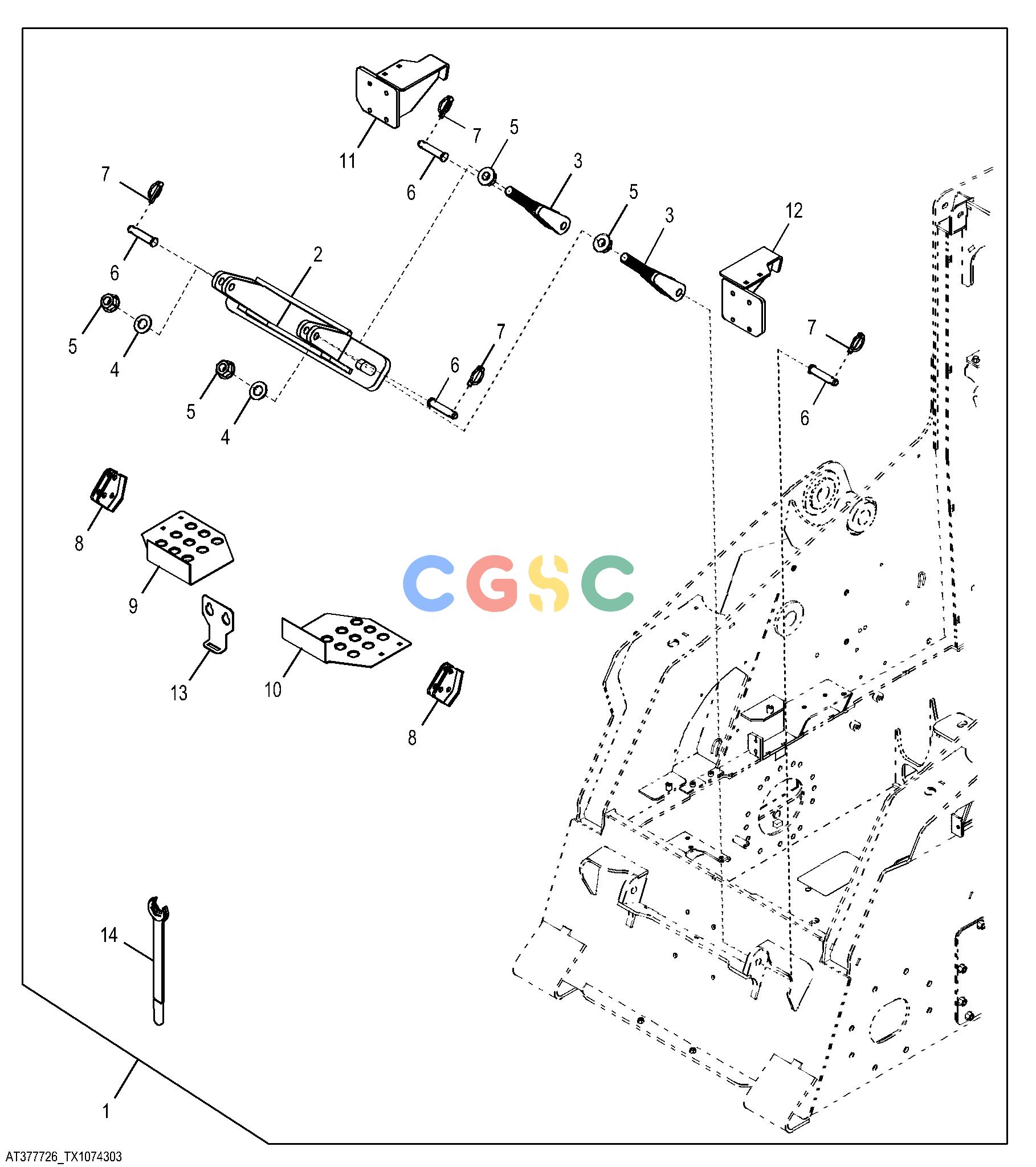 约翰迪尔零件查询850 - BACKHOE Mounting Brackets, 318D, 319D, 320D, 323D, 318E, 319E, 320E, 323EEPC John Deere online