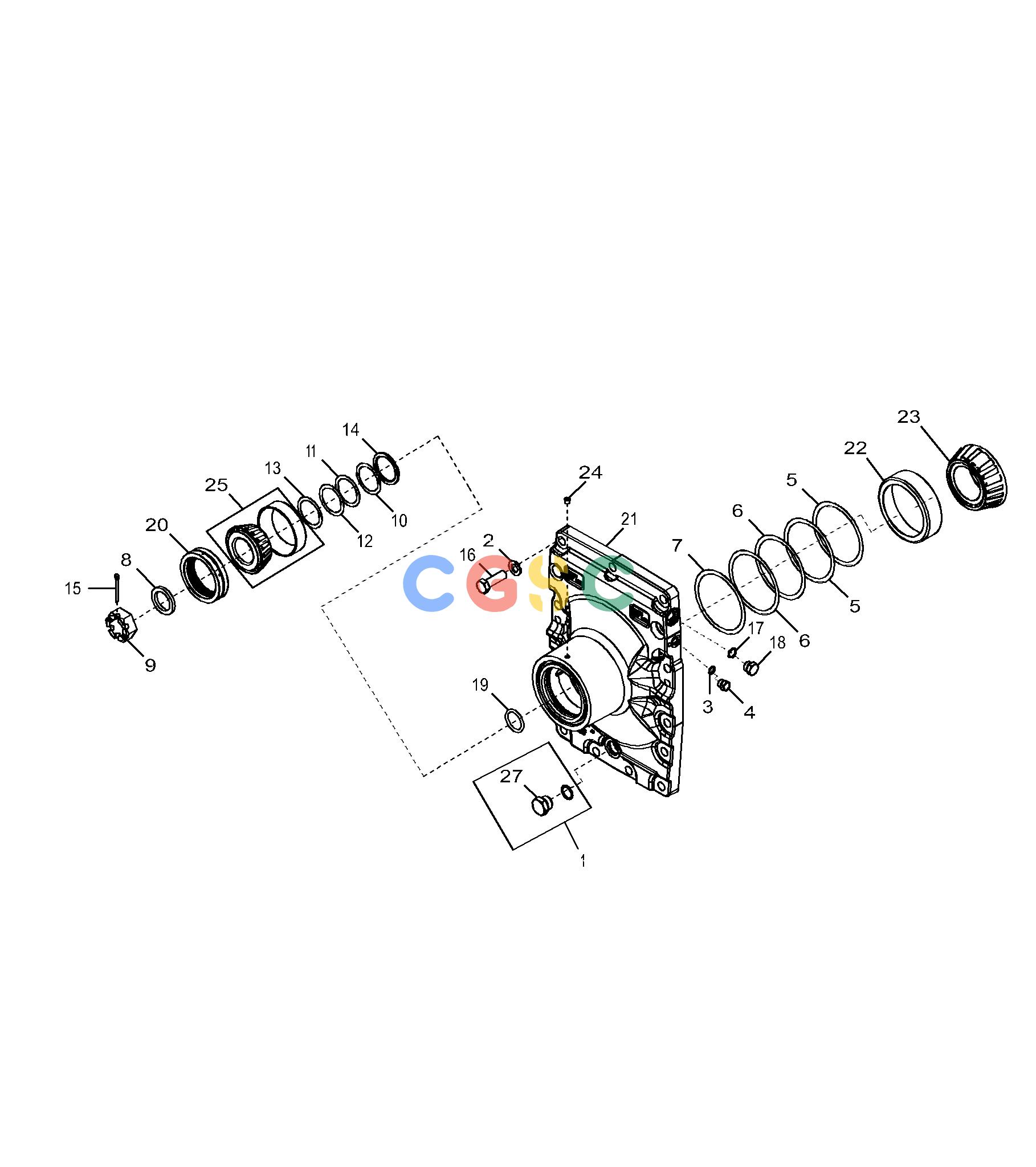 约翰迪尔零件查询1400 - AXLE YZ121177 Standard Input Housing, Non-OscEPC John Deere online