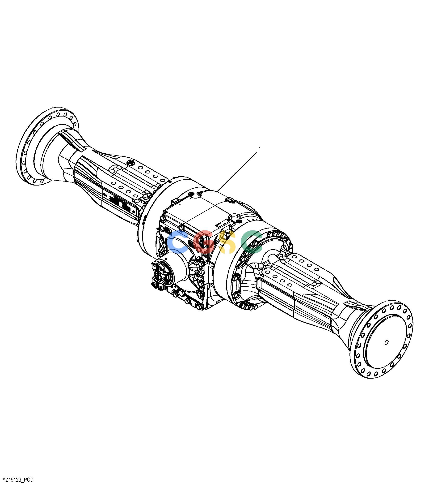 约翰迪尔零件查询1400 - AXLE YZ19493 Reman Axle, RearEPC John Deere online