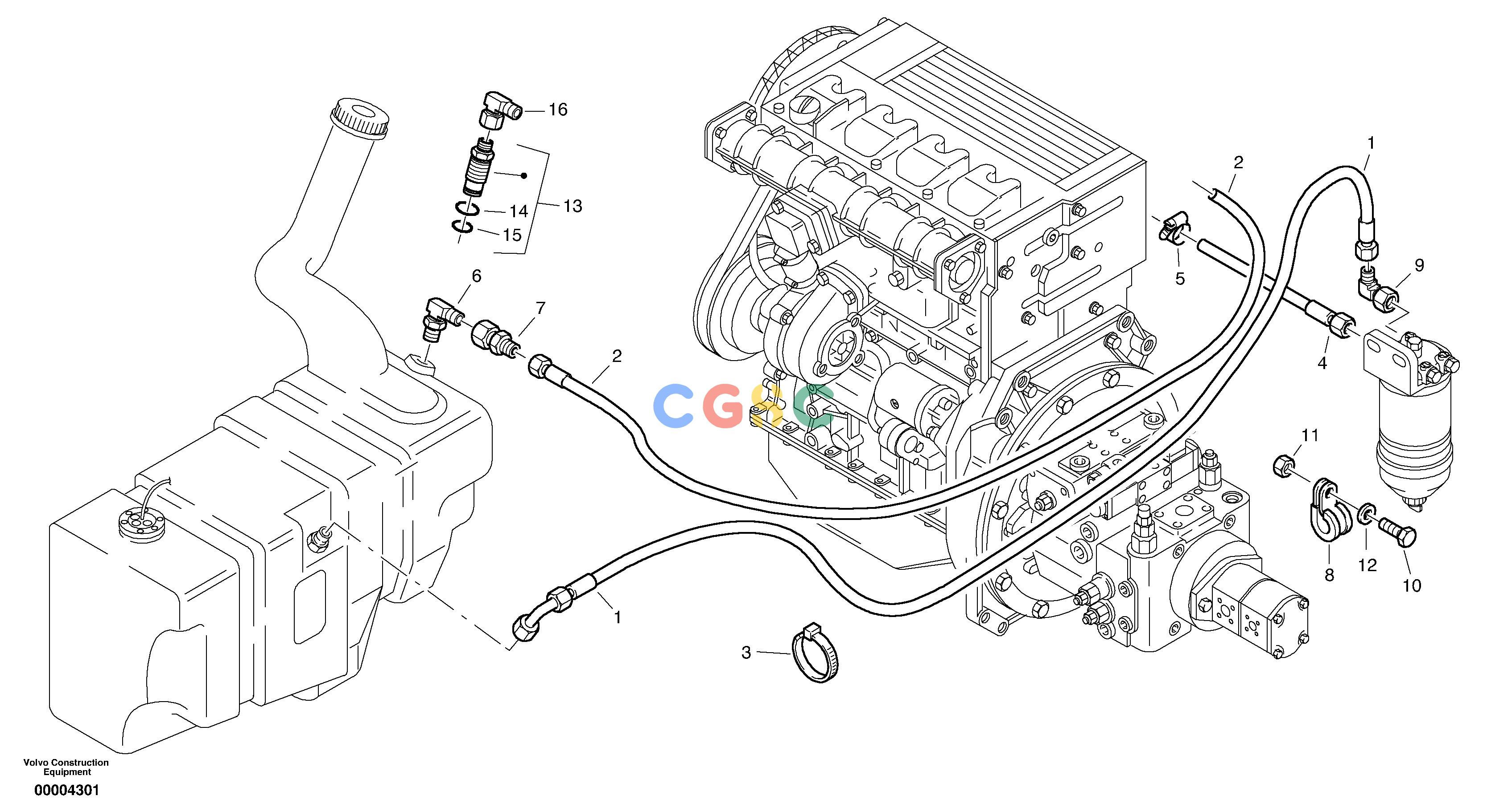 沃尔沃零件查询L32B Fuel pipesTYPE 184 NoneNoneNoneAutodata Volvo online
