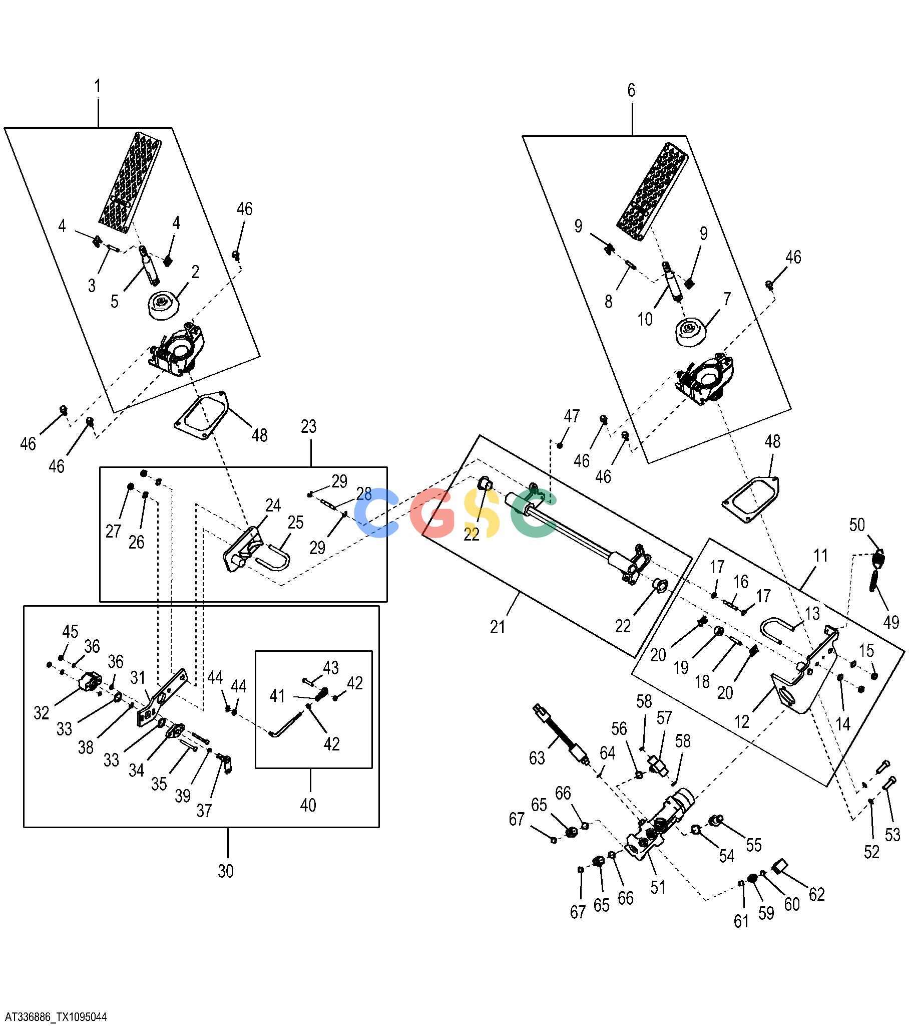 约翰迪尔零件查询YZ18992 - AXLE Brake Valve and PedalsEPC John Deere online