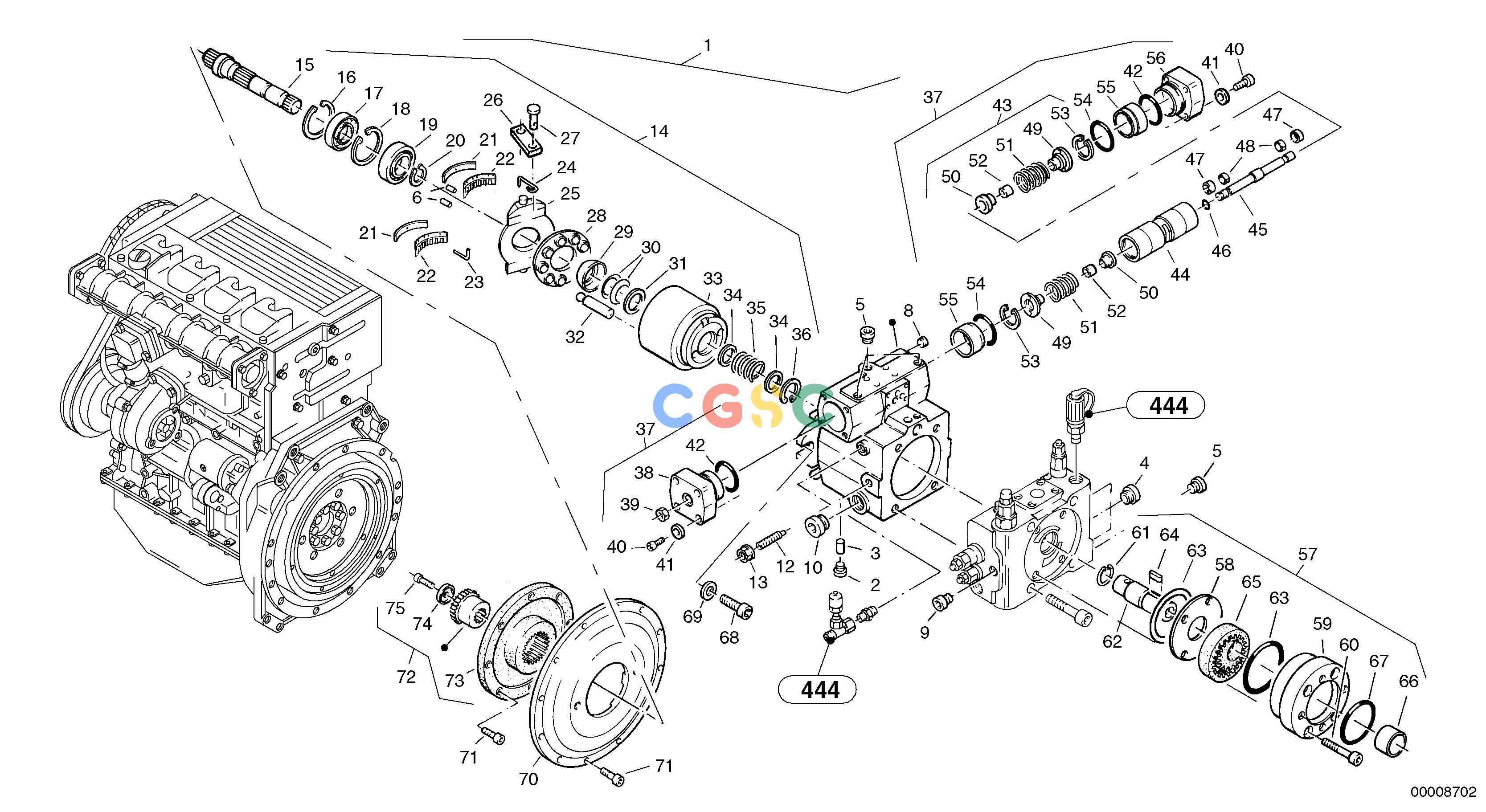 沃尔沃零件查询L32 Variable displacement pumpTYPE 184 SER NO - 22001840001-NoneNoneNoneNoneAutodata Volvo online