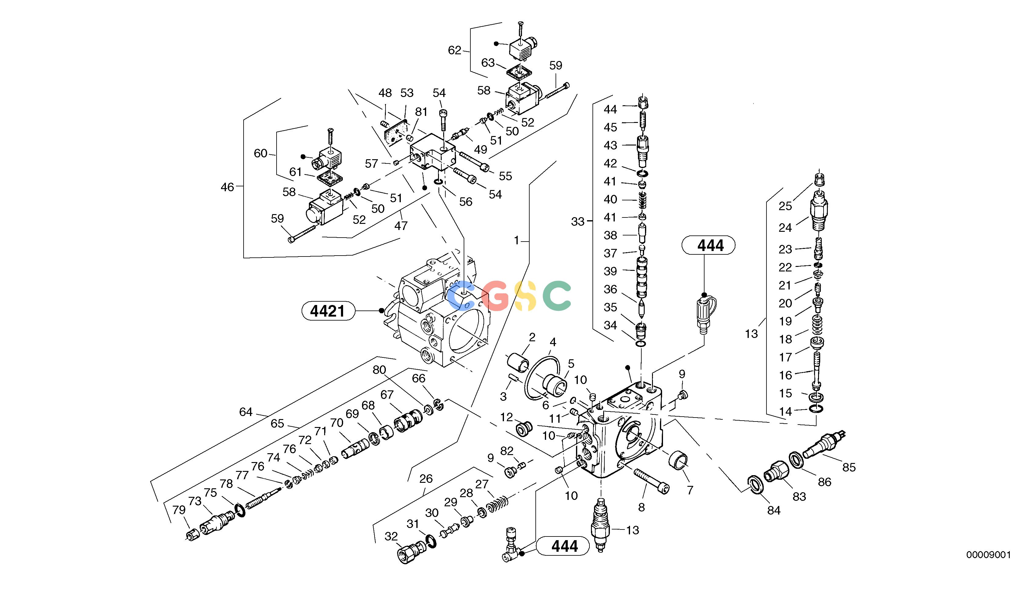 沃尔沃零件查询L32 Valves - Variable displacement pumpTYPE 184 SER NO - 22001840001-NoneNoneNoneNoneAutodata Volvo online