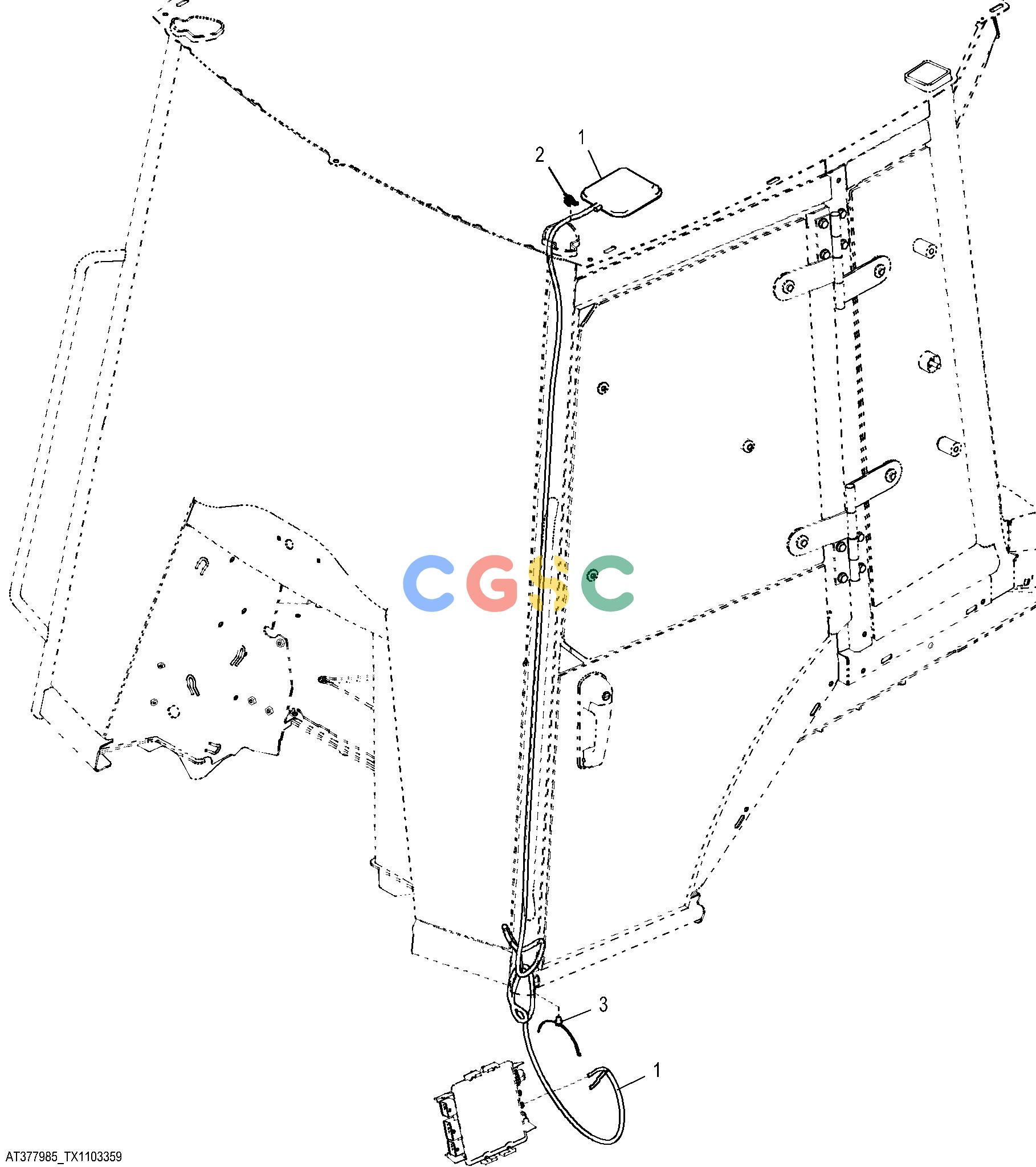 约翰迪尔零件查询310SK TC - BACKHOE, LOADER JDLink™ Modular Telematics Gateway (MTG) AntennaEPC John Deere online