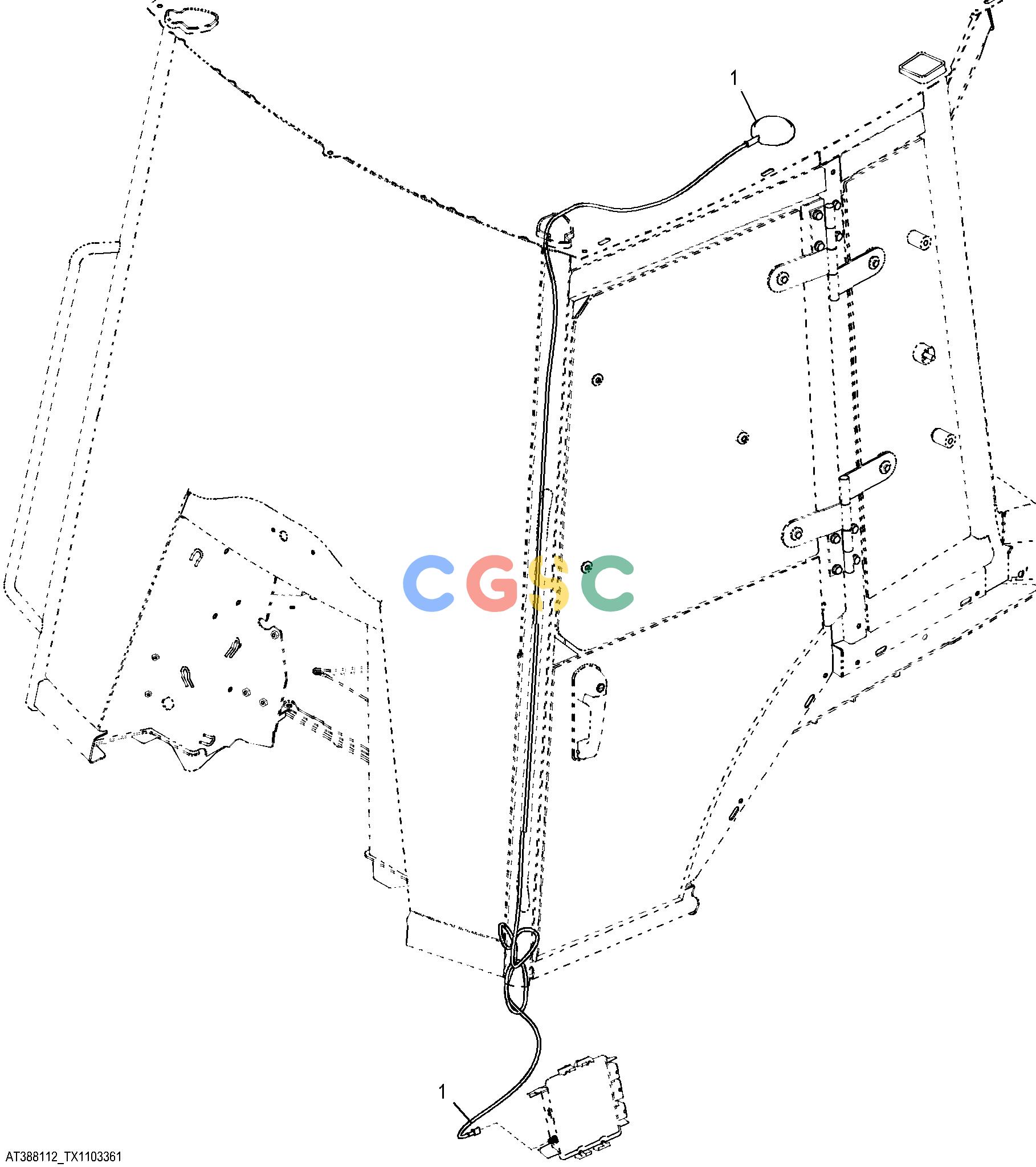 约翰迪尔零件查询310SK TC - BACKHOE, LOADER JDLink™ Satellite Module (SAT) AntennaEPC John Deere online
