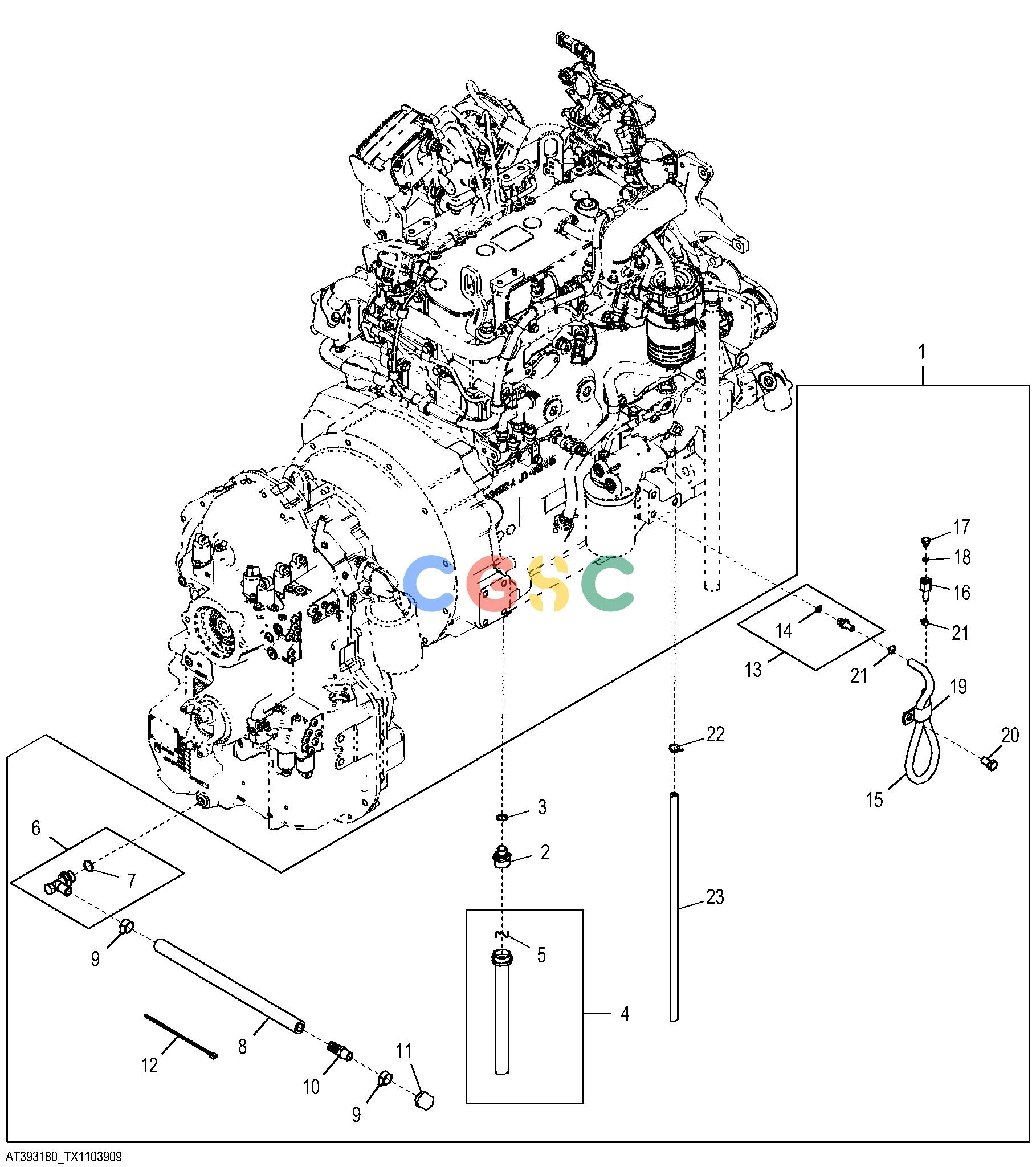 约翰迪尔零件查询310SK TC - BACKHOE, LOADER Environmental Drain KitEPC John Deere online