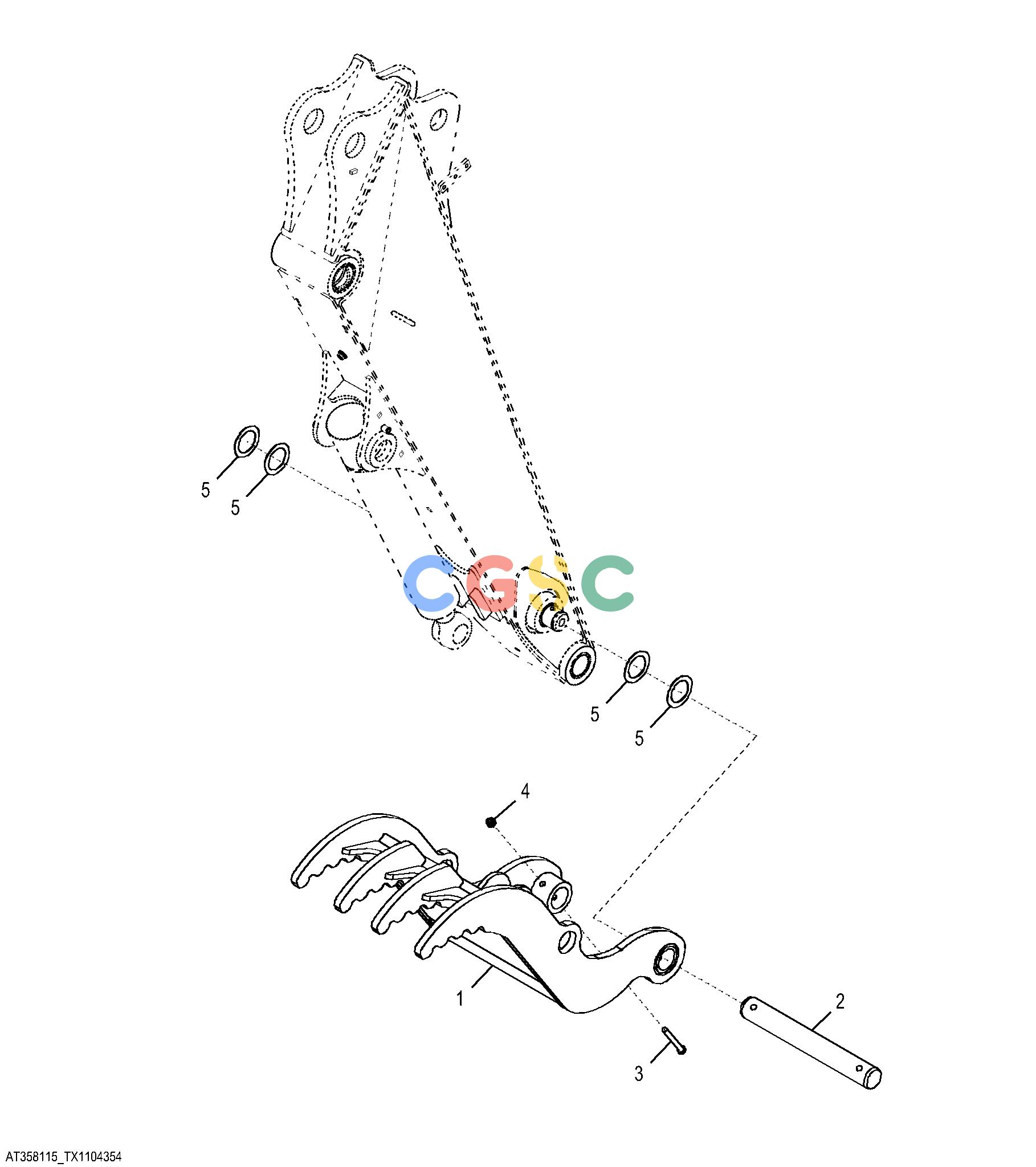 约翰迪尔零件查询310SK TC - BACKHOE, LOADER Backhoe Thumb, 60.96 cm (24 in.) BucketsEPC John Deere online