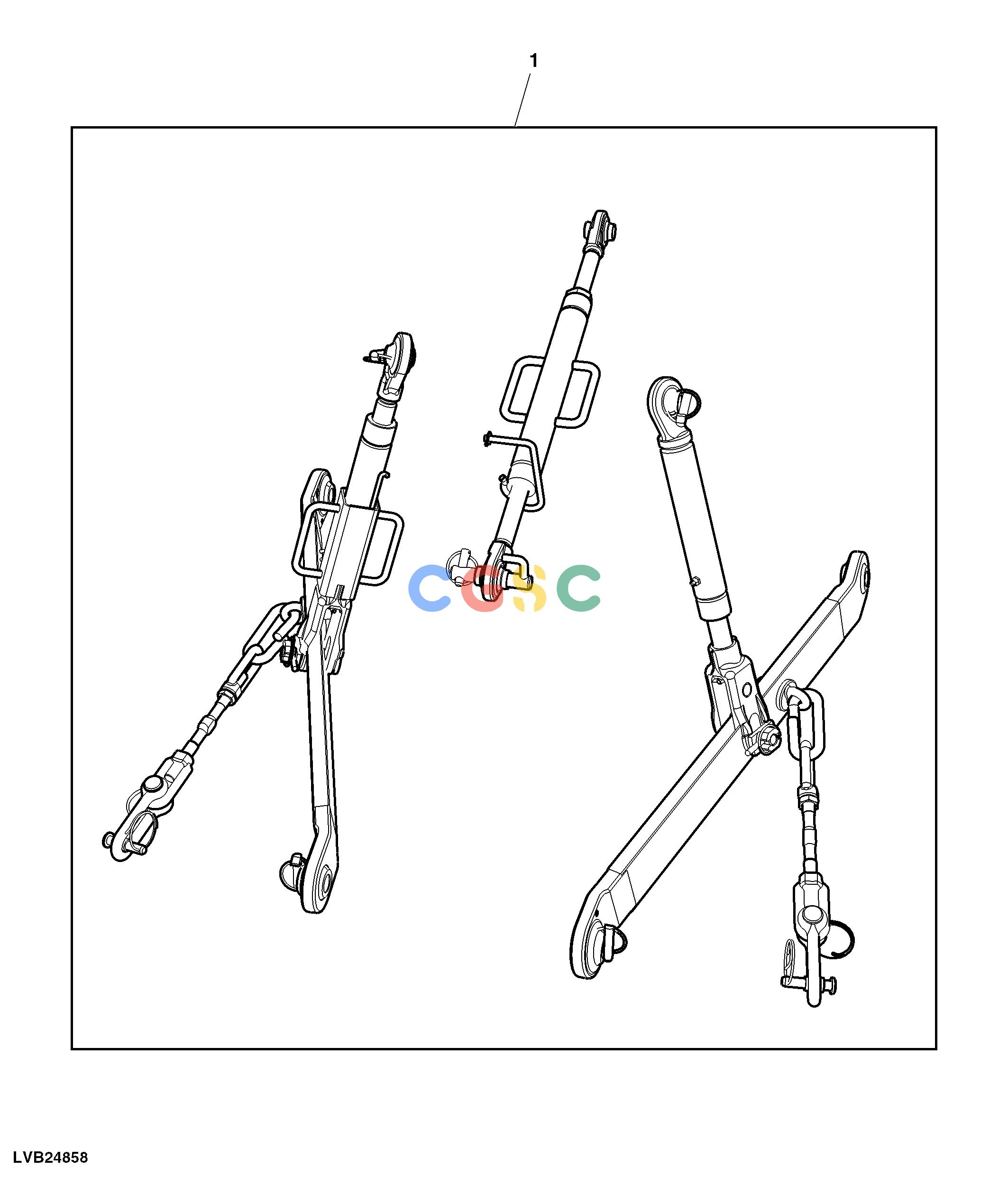 约翰迪尔零件查询110 - BACKHOE, LOADER Three Point Hitch, AttachmentEPC John Deere online