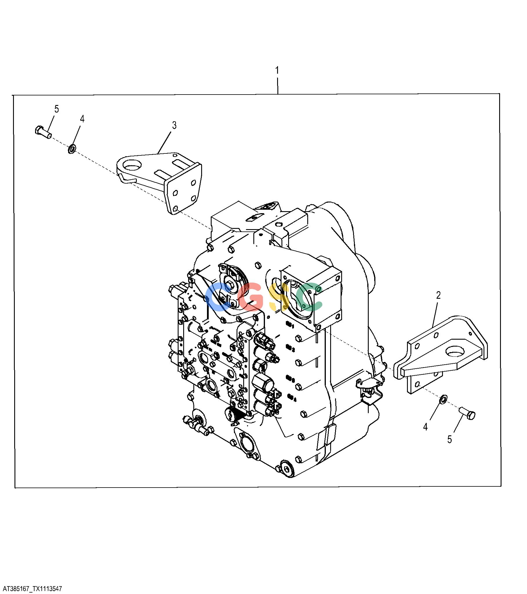 约翰迪尔零件查询1400 - AXLE Transmission Mounts W/ Lockup Torque ConverterEPC John Deere online