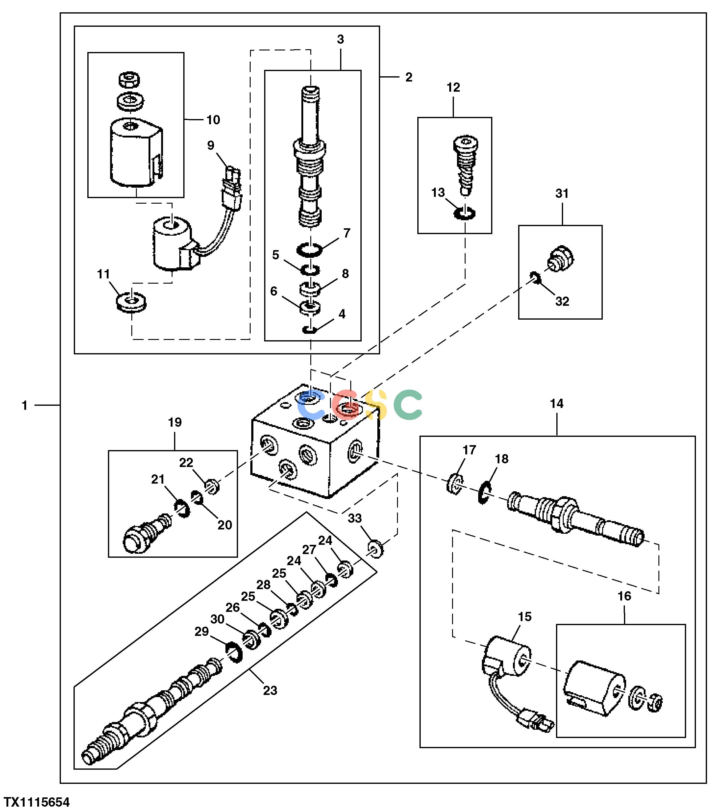 约翰迪尔零件查询RE160302 - AXLE Pressure Reducing Manifold ( - 590067)EPC John Deere online