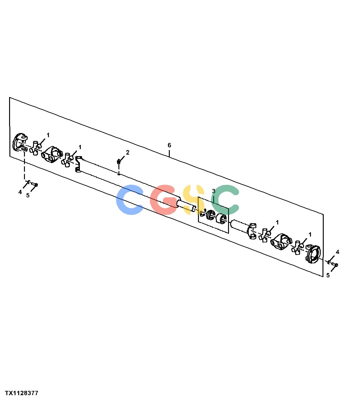 约翰迪尔零件查询1400 - AXLE Winch Drive Shaft (Torque Converter)EPC John Deere online