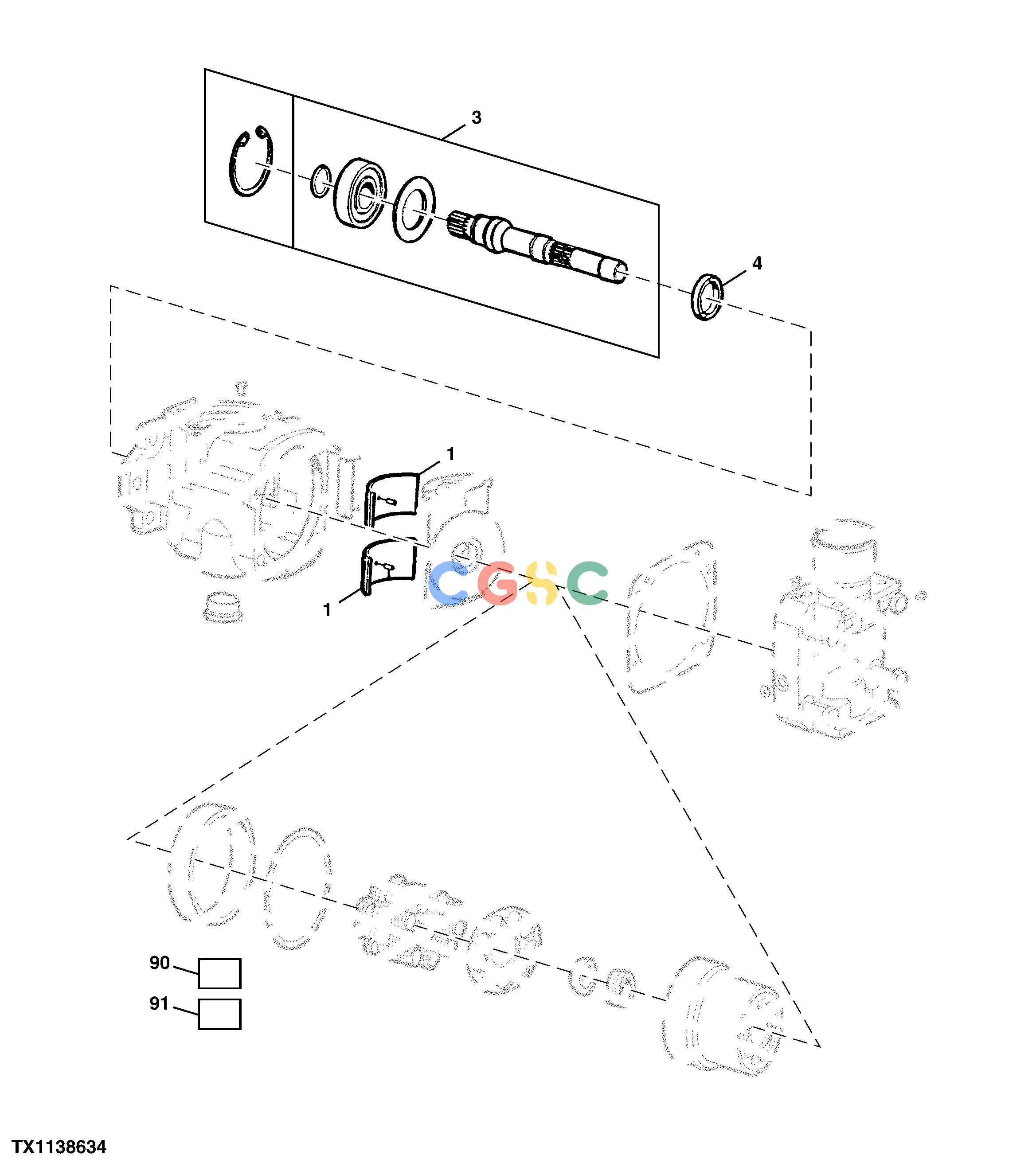 约翰迪尔零件查询RE160302 - AXLE STEERING AND LOADER HYDRAULIC PUMP REPAIR KITSEPC John Deere online
