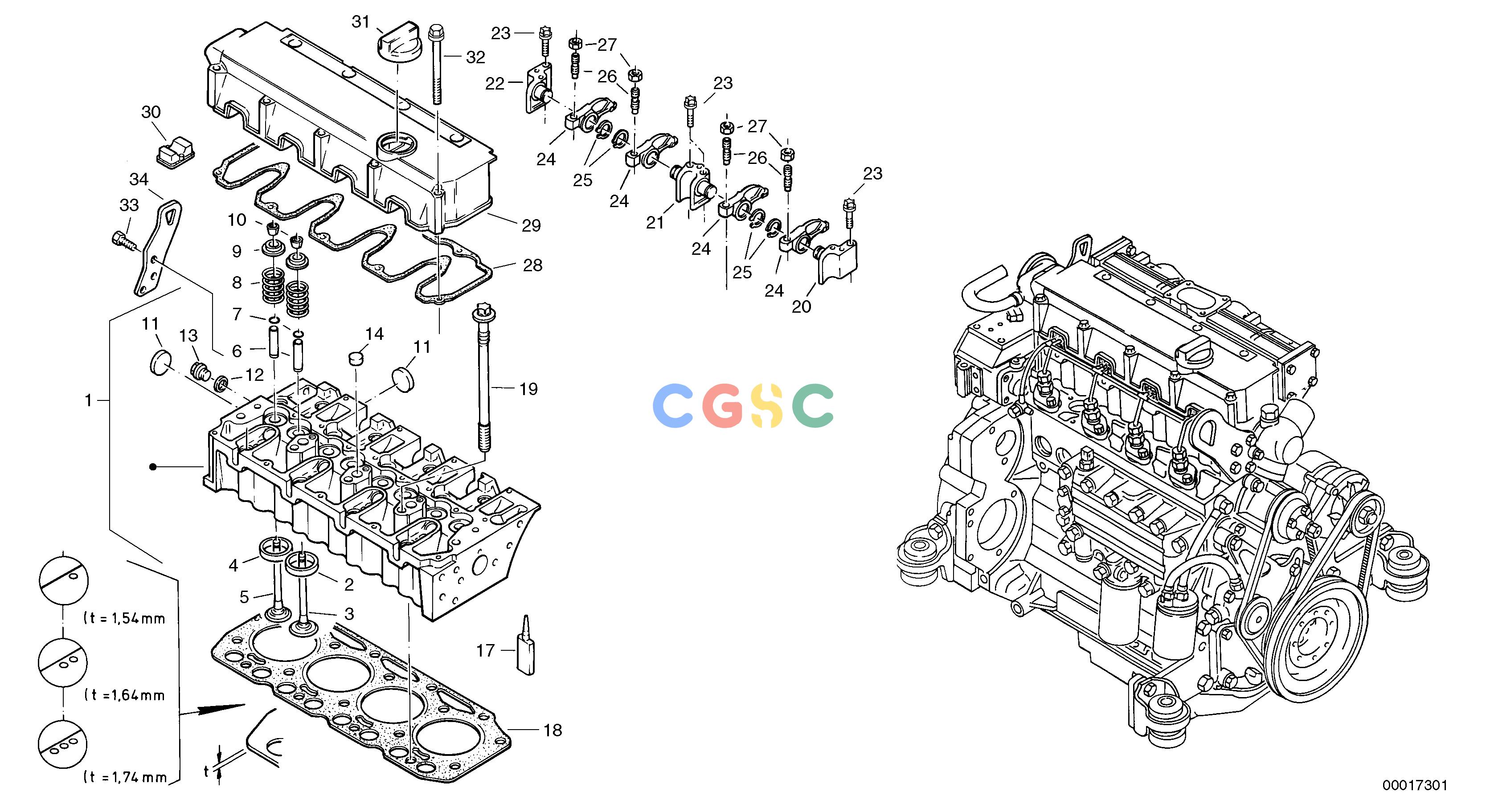 沃尔沃零件查询L45B Cylinder head, timing gearsTYPE 194, 195 SER NO - 14991941001--1951001-NoneNoneNoneAutodata Volvo online