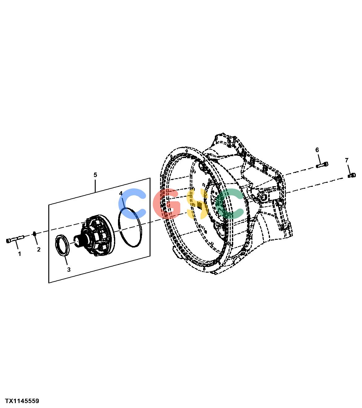 约翰迪尔零件查询410K TC - BACKHOE, LOADER Transmission Charge PumpEPC John Deere online