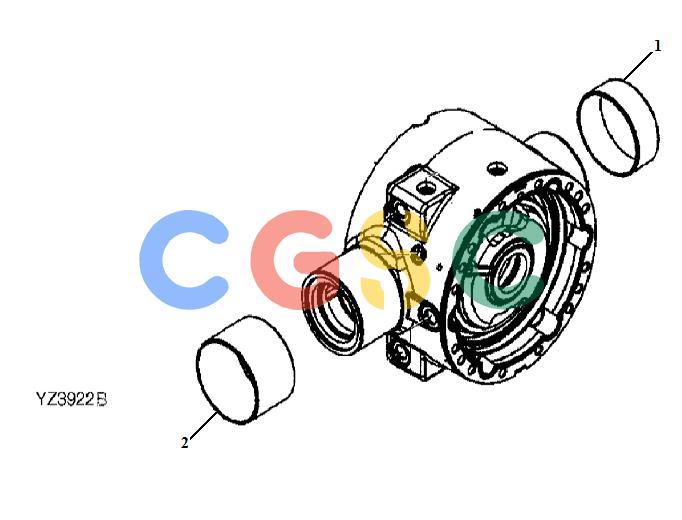 约翰迪尔零件查询RE160299 - AXLE RE67146 Rear Differential Lock, Differential Case (Osc)EPC John Deere online