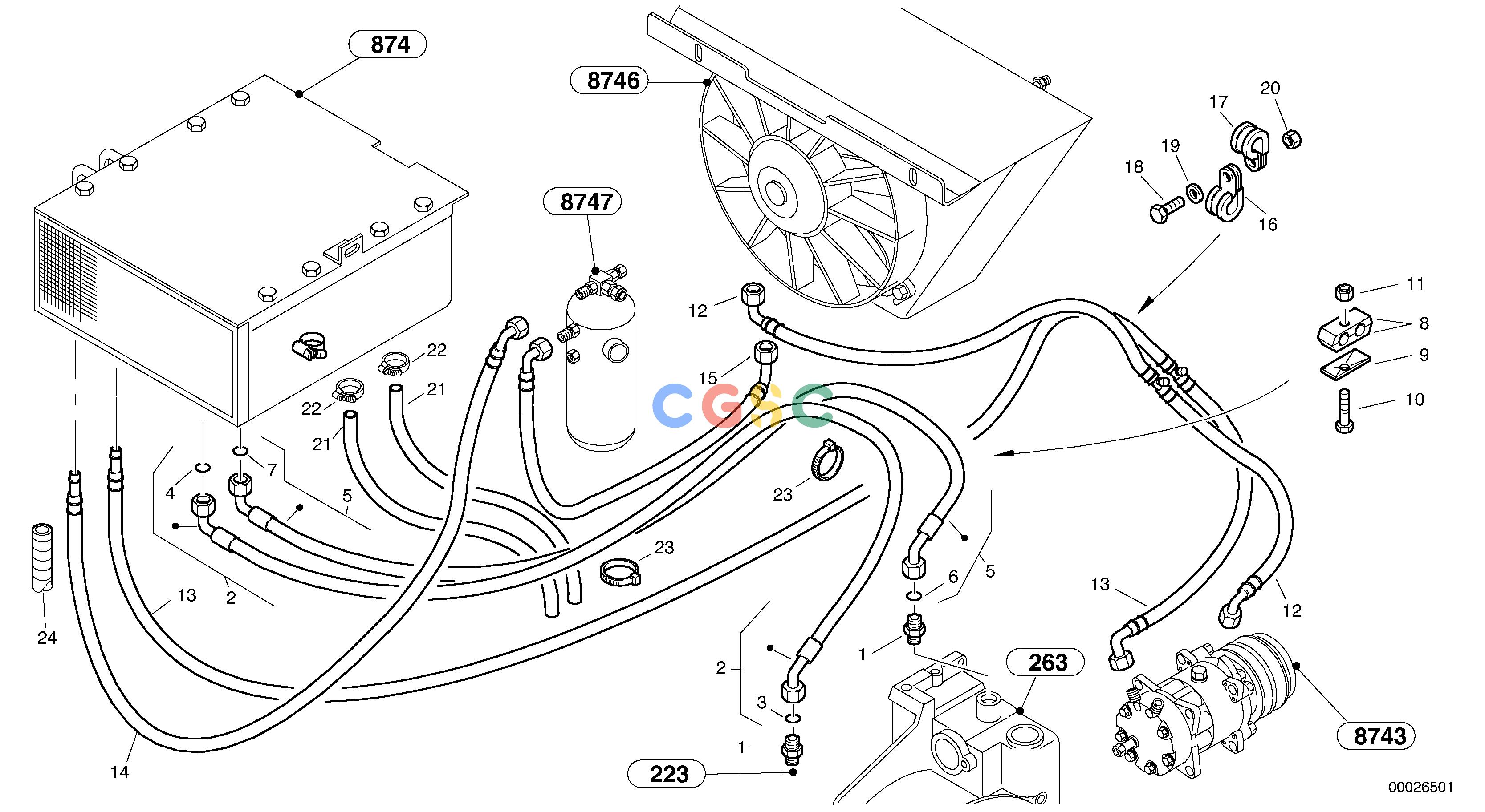 沃尔沃零件查询L40 Pipes - Air-conditioning systemTYPE 191, 192 SER NO - 10001910001-1920001NoneNoneNoneAutodata Volvo online