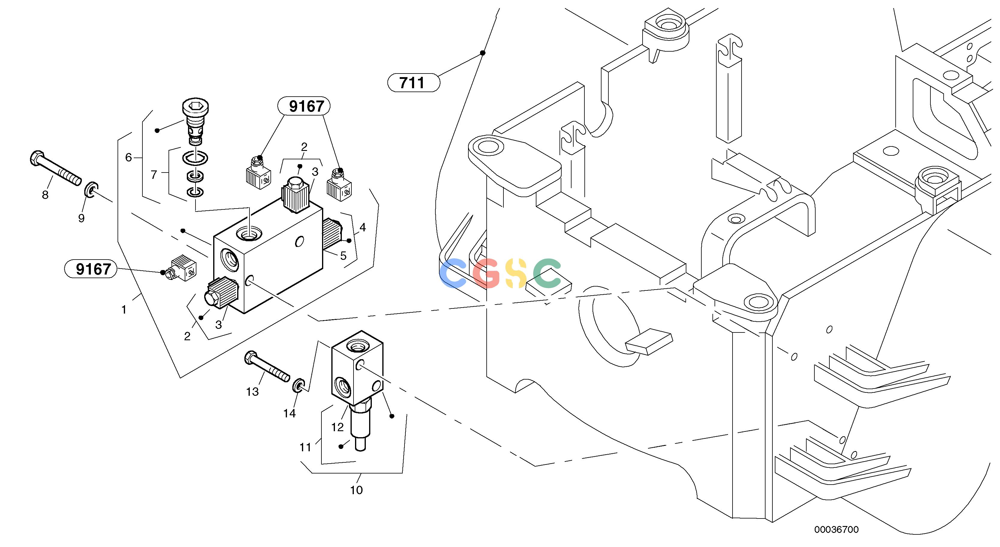 沃尔沃零件查询L40 Control valve - Boom suspension system (BSS)TYPE 191, 192 SER NO - 10001910001 - 1910106-NoneNoneNoneNoneAutodata Volvo online