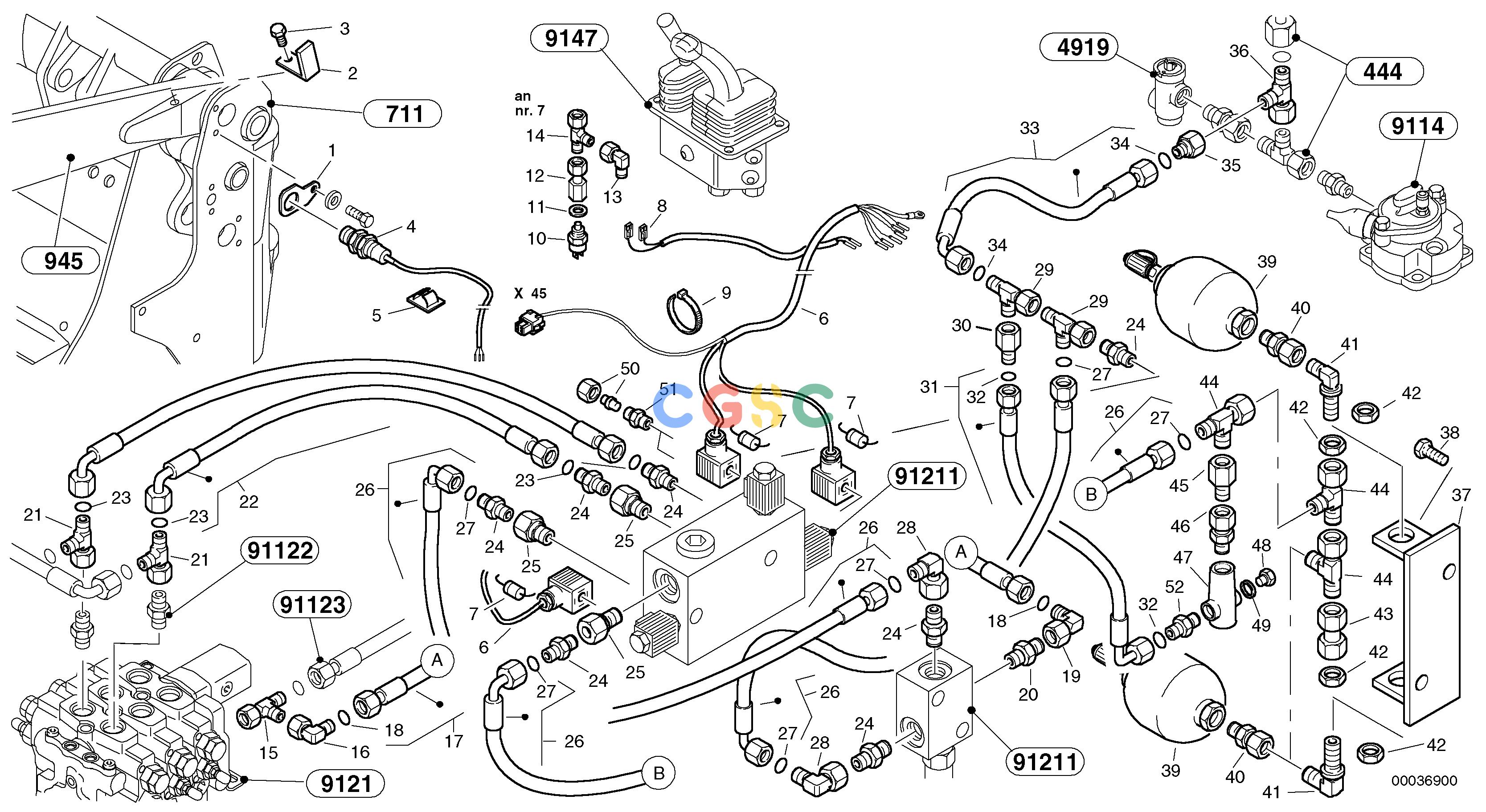 沃尔沃零件查询L40 Boom suspension system (BSS)TYPE 191, 192 SER NO - 10001910001 - 1910106-NoneNoneNoneNoneAutodata Volvo online