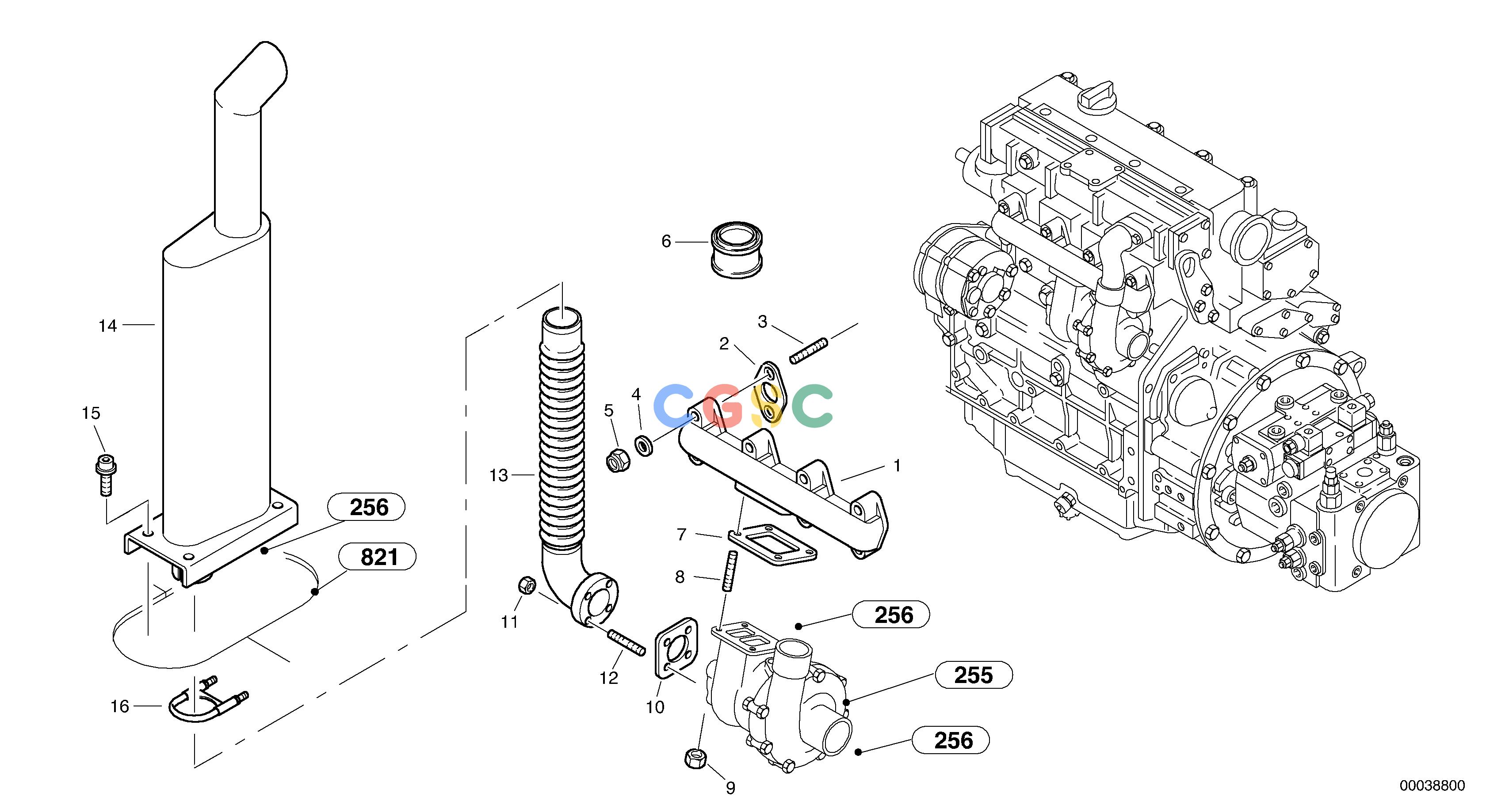 沃尔沃零件查询L45B Exhaust systemTYPE 194, 195 SER NO - 14991941001--1951001-NoneNoneNoneAutodata Volvo online