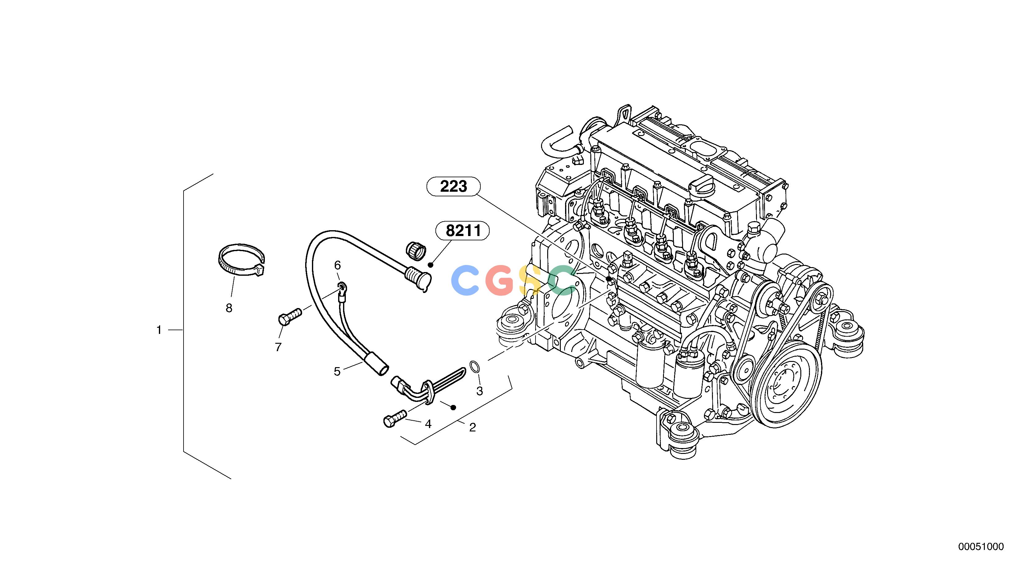 沃尔沃零件查询L45B Motor oil preheatingTYPE 194, 195 SER NO - 14991941001--1951001-NoneNoneNoneAutodata Volvo online