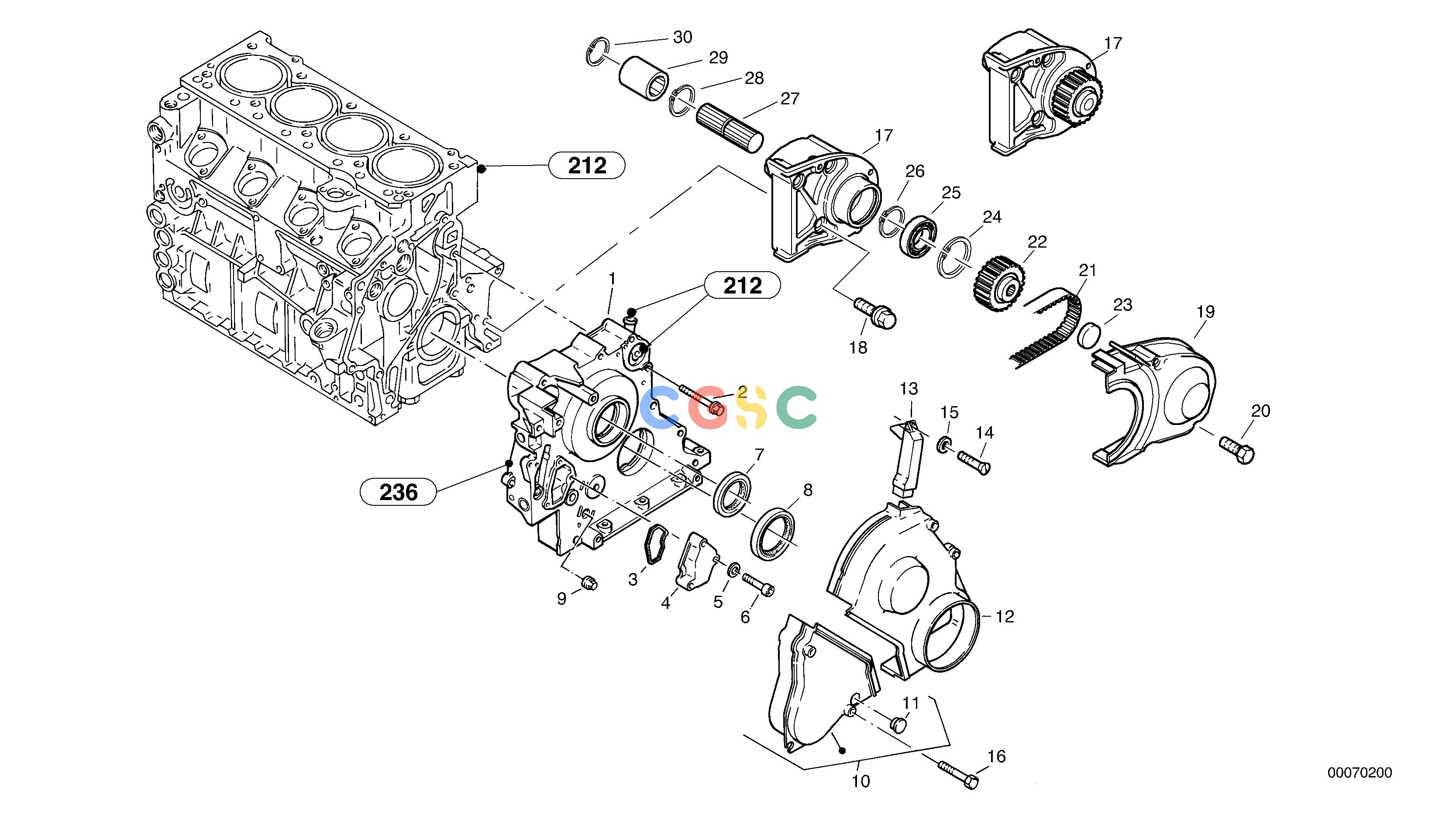 沃尔沃零件查询L30B Timing gear housing (front cover)S/N - 1803869/1812999/ 18229991802201--1812201-NoneNoneNoneAutodata Volvo online