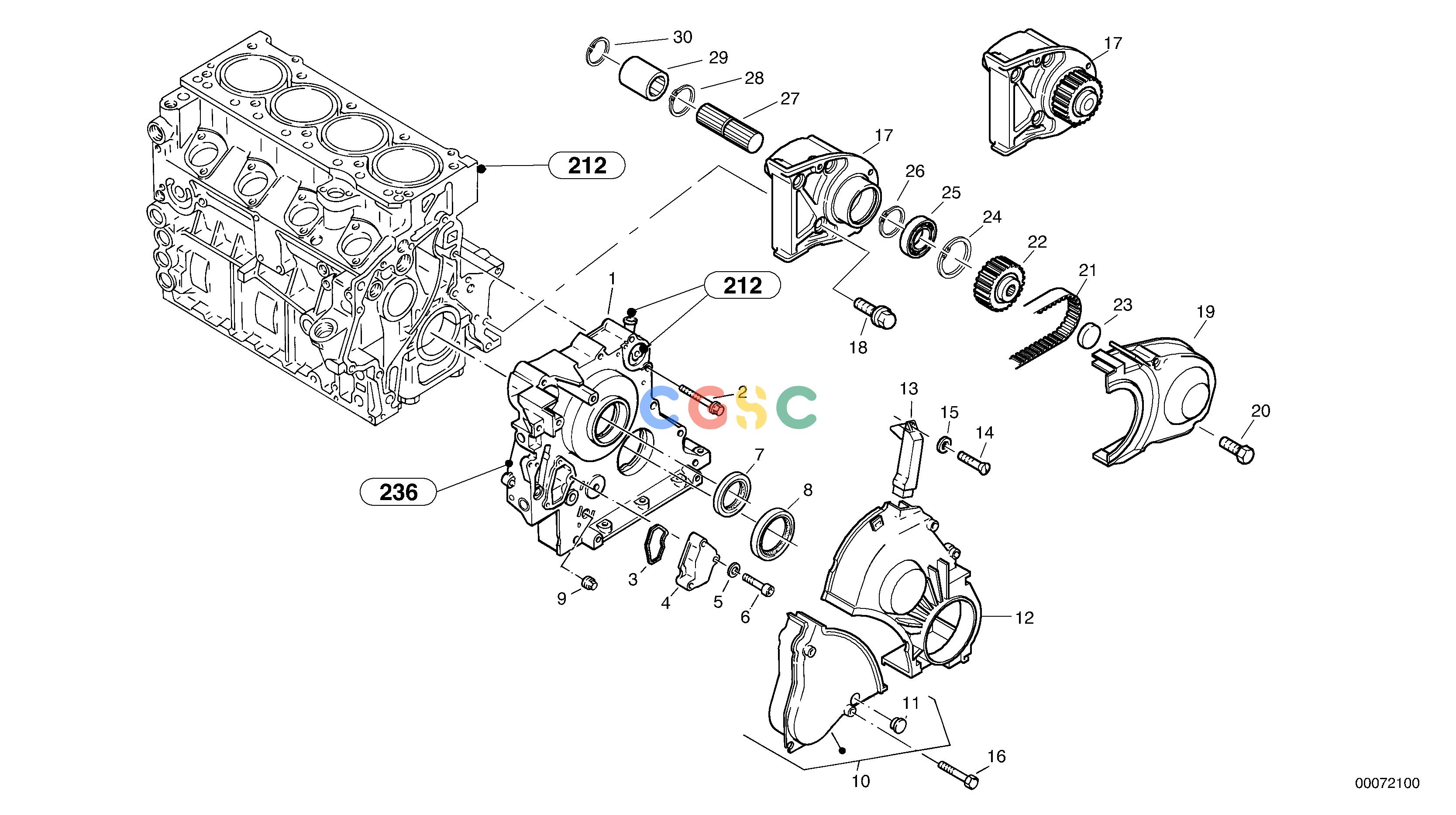 沃尔沃零件查询L35B Timing gear housing (front cover)TYPE 186, 187, 188, 189 SER NO - 29991862201--1872201-NoneNoneNoneAutodata Volvo online