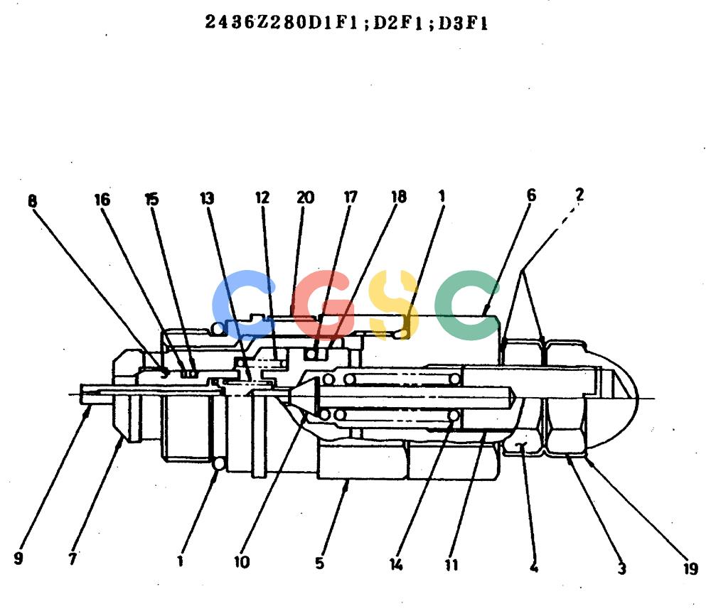 神钢零件查询(MD400LC) - EXCAVATOR BTW YS0101 - YS0200 (1/80-12/06) (09-044) - VALVE ASSEMBLY/ P.N. 2436Z280 Kobelco