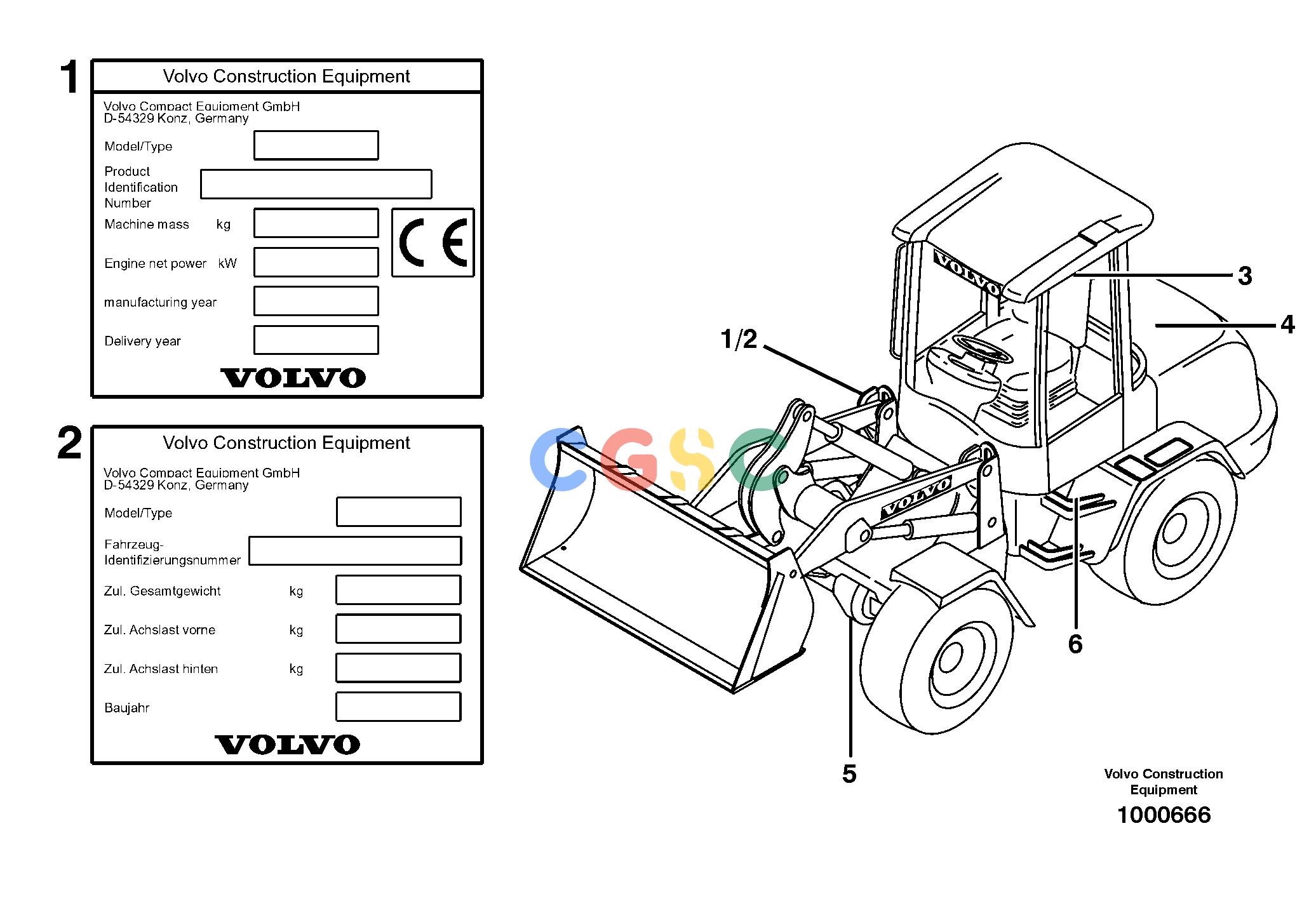 沃尔沃零件查询L40 Product identification plateTYPE 191, 192 SER NO - 1000 NoneNoneNoneAutodata Volvo online