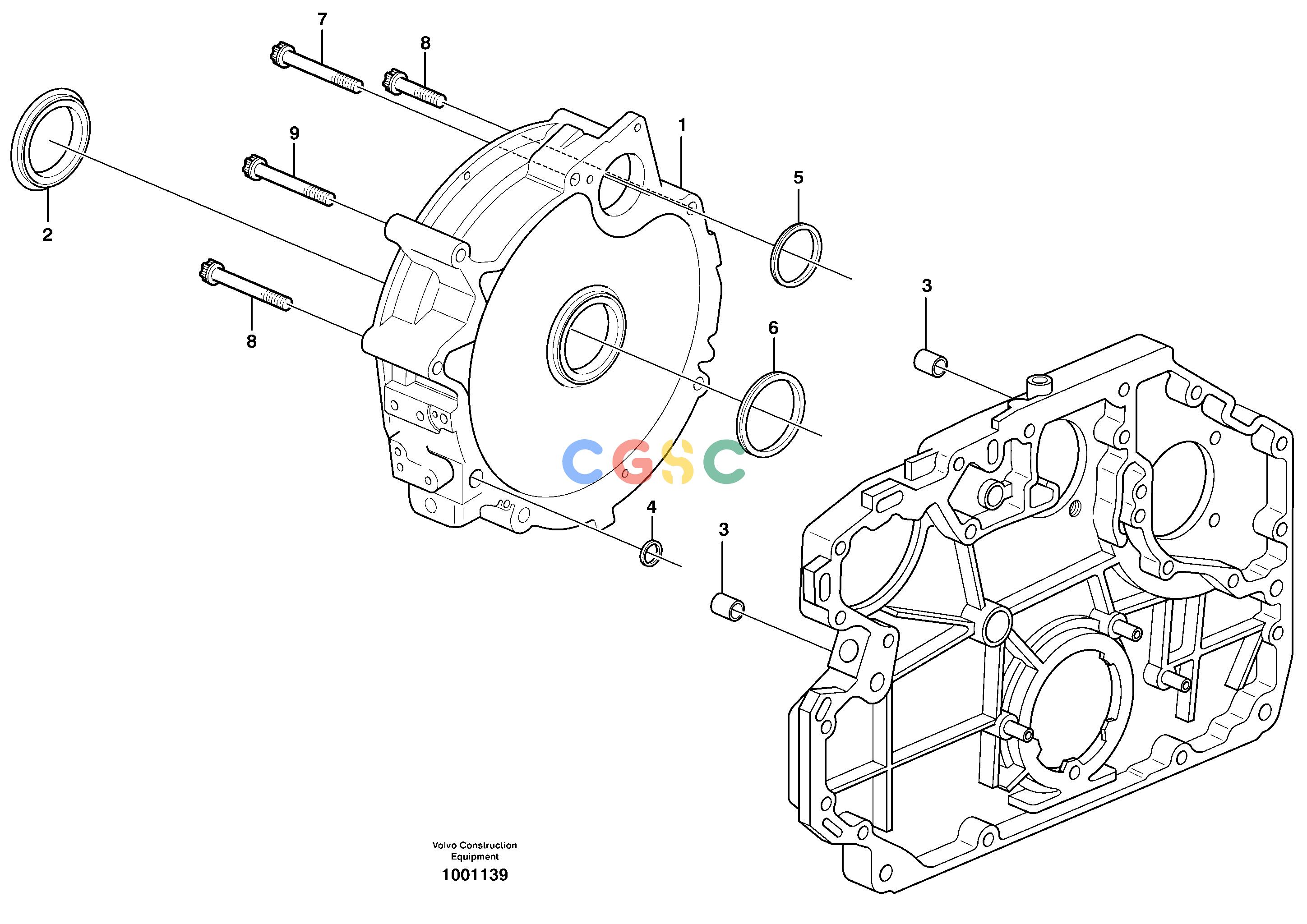 沃尔沃零件查询L120E Flywheel housingS/N 16001 - 19668 SWE, 64001- USA, 70701-BRA NoneNoneNoneAutodata Volvo online