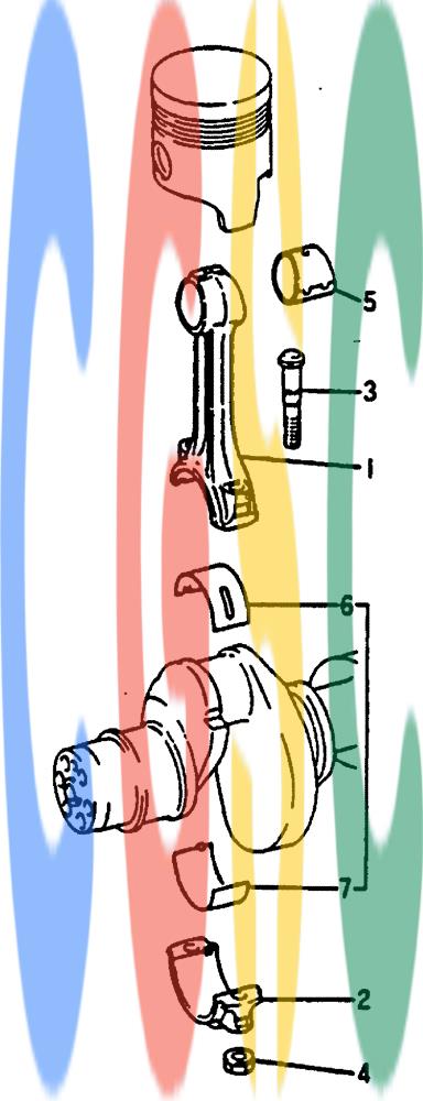 神钢零件查询(MD240C) - EXCAVATOR BTW LLU0301 - LLU0600 (1/80-12/06) (17-008) - CONNECTING ROD & BEARING - 020-260A Kobelco