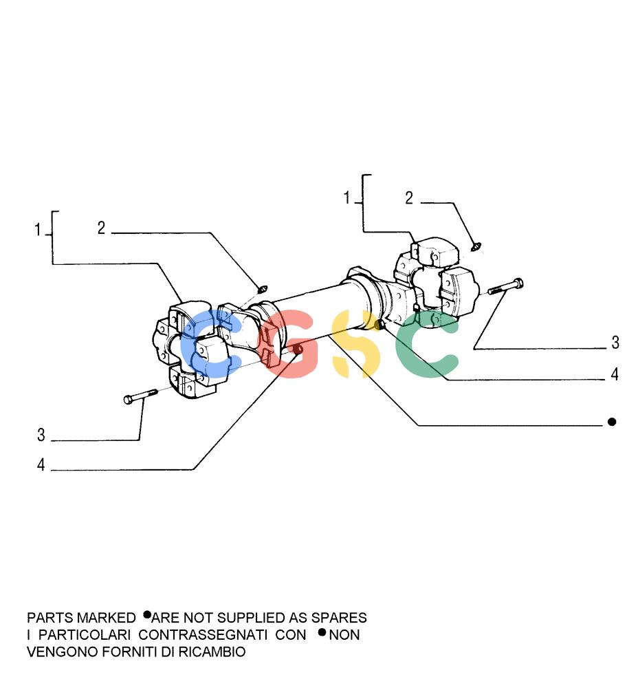 纽荷兰零件查询(FL175) - CRAWLER LOADER (N.A. VERSION) (6/92-) (1.204[02]) - DRIVE SHAFT - COMPONENTS New Holland Constructuion