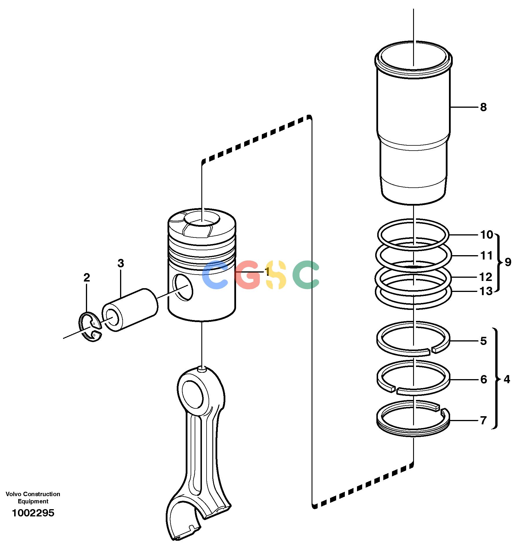 沃尔沃零件查询L330E Cylinder liner and pistonNone NoneNoneNoneAutodata Volvo online