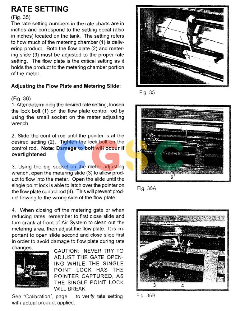 凯斯零件查询(1100) - CONCORD AIR SYSTEM (10/97-12/00) (B15) - RATE SETTING Case Agriculture