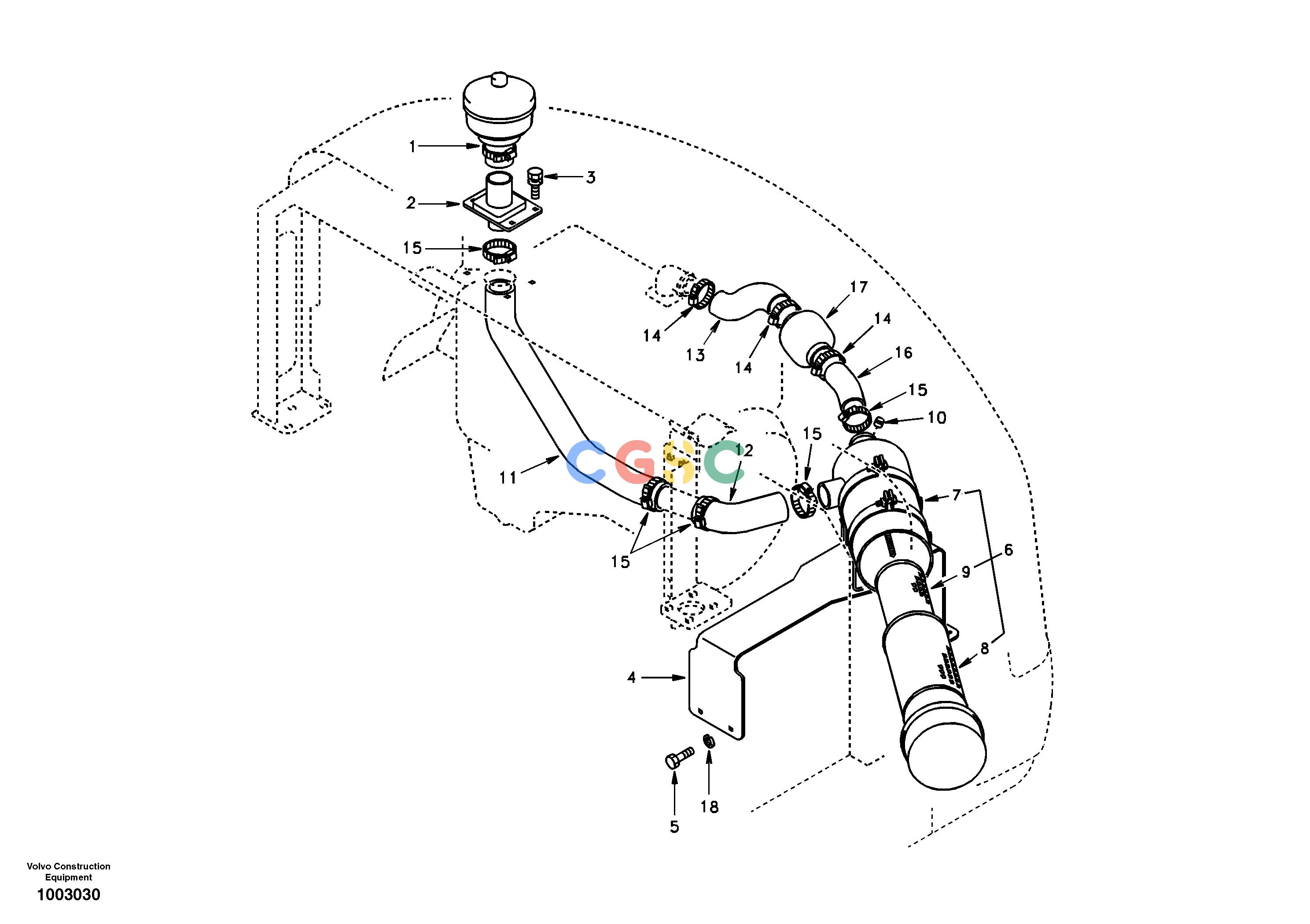 沃尔沃零件查询EC55 Inlet system, pre-cleanerSER NO 5001-AL00A001-AL04B001NoneNoneNoneAutodata Volvo online